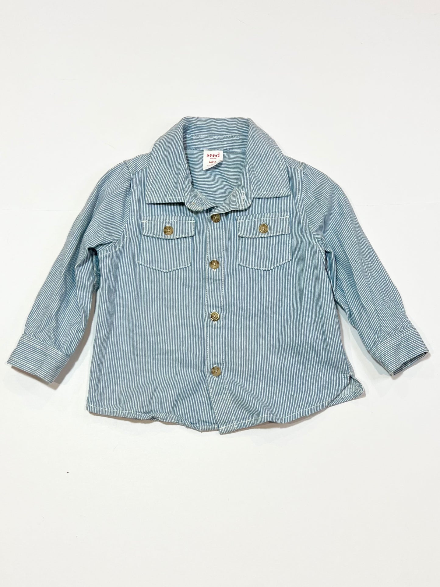 Striped denim shirt - Size 1