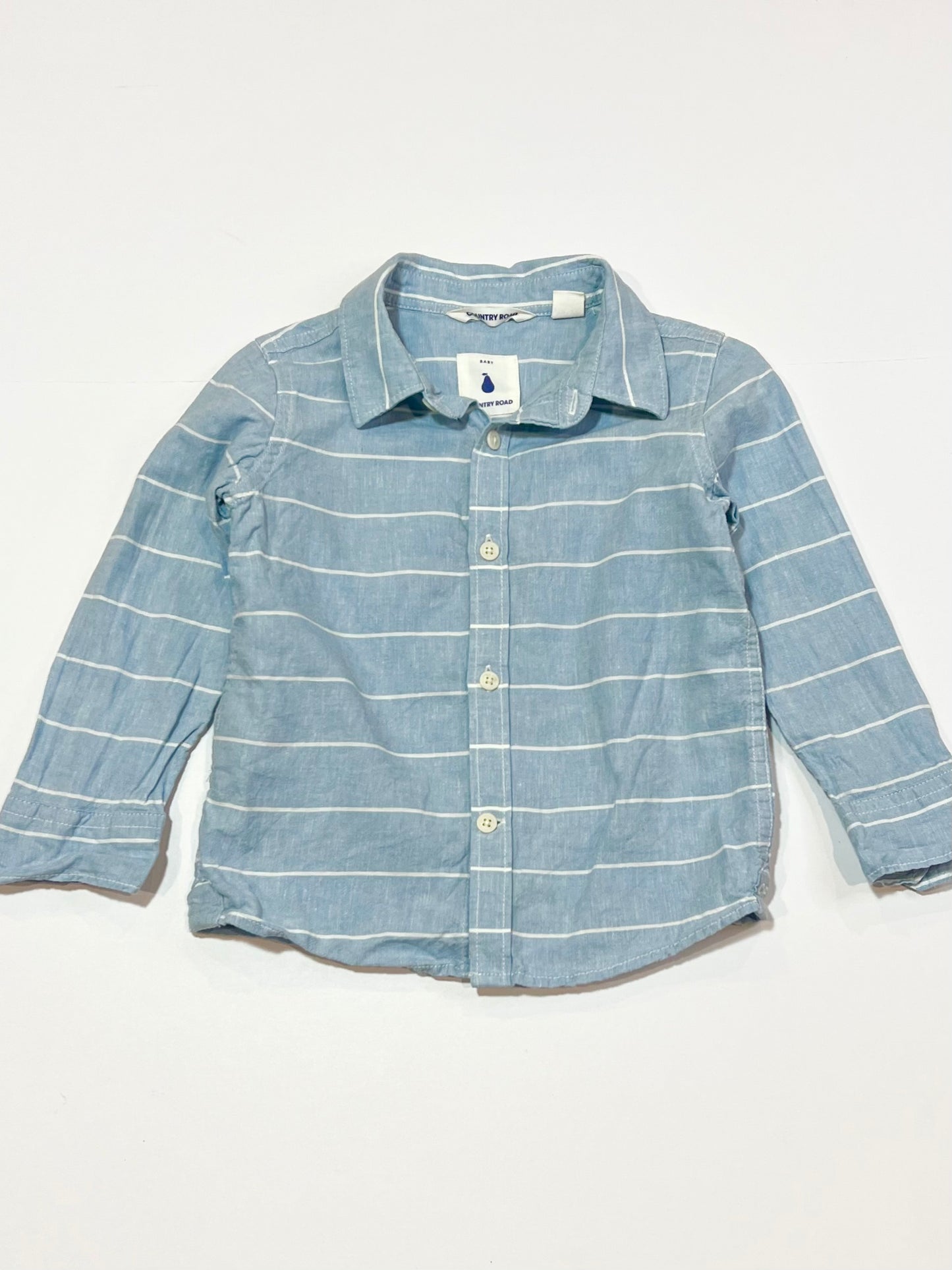 Blue striped shirt - Size 1