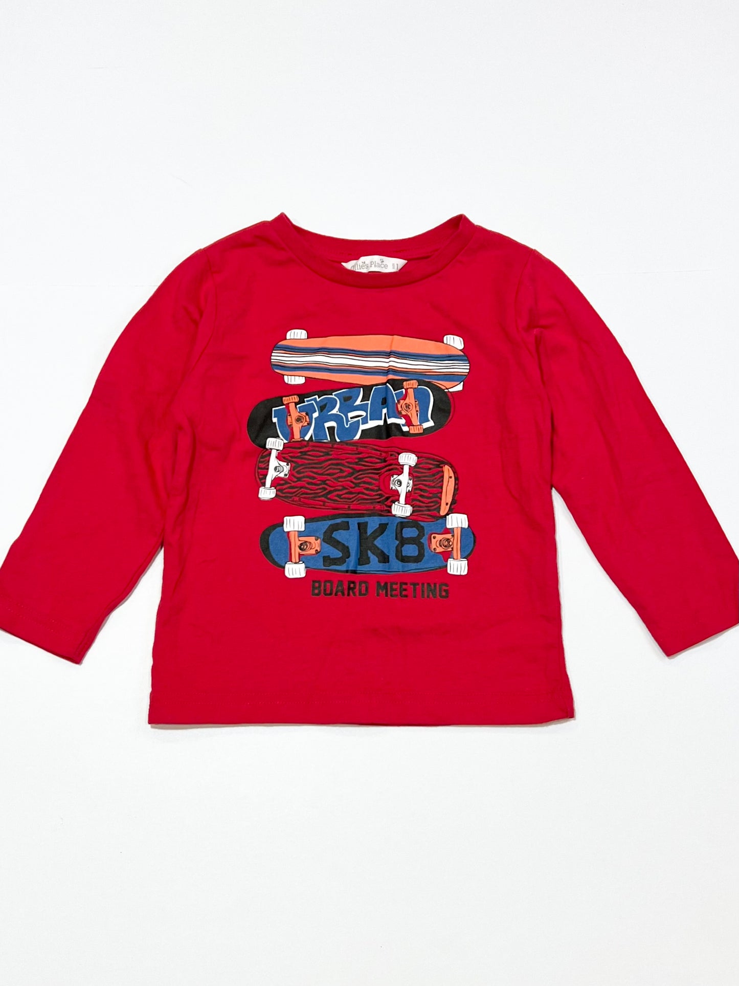 Red skateboard top - Size 1