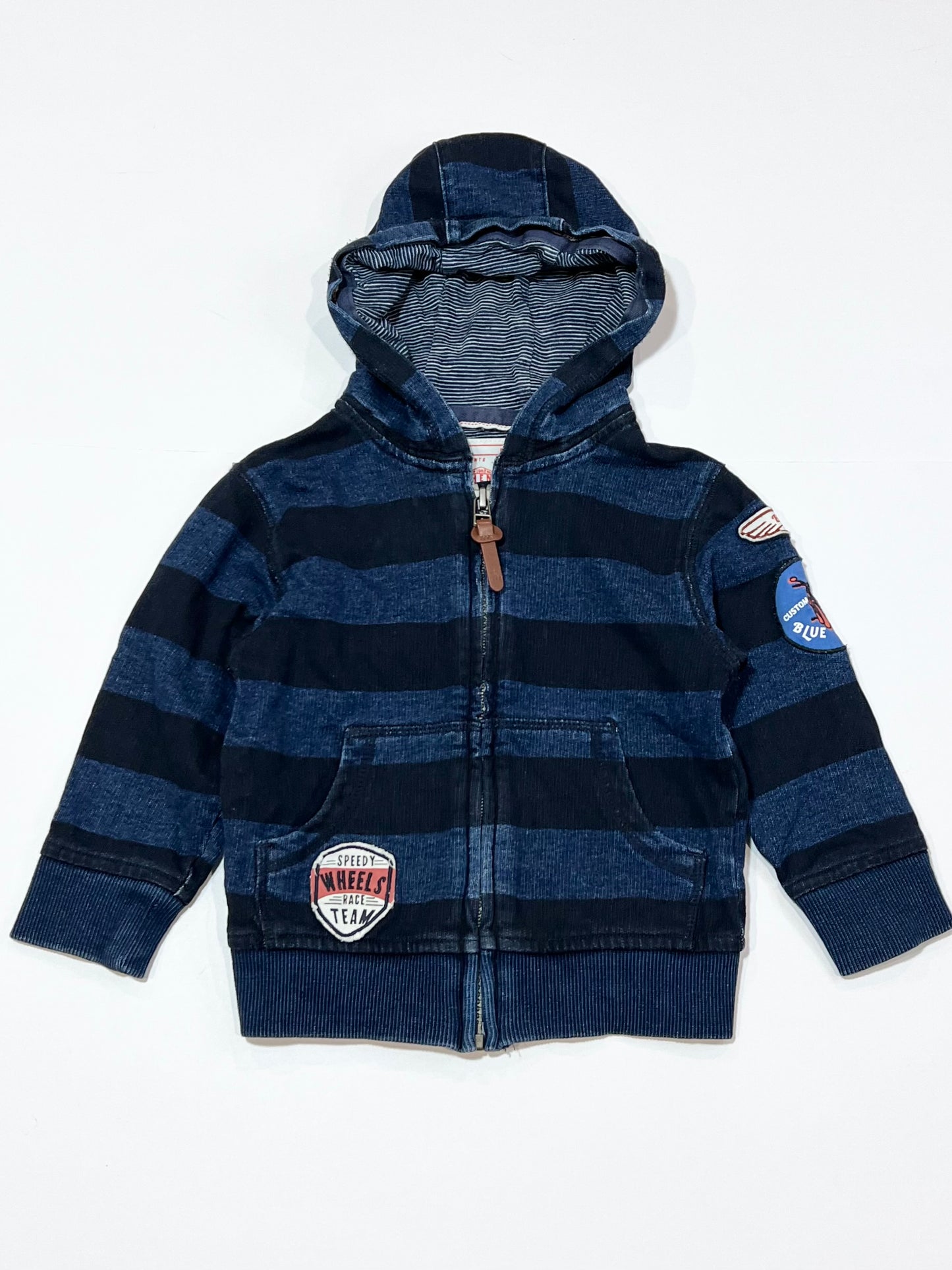 Striped zip hoodie - Size 1