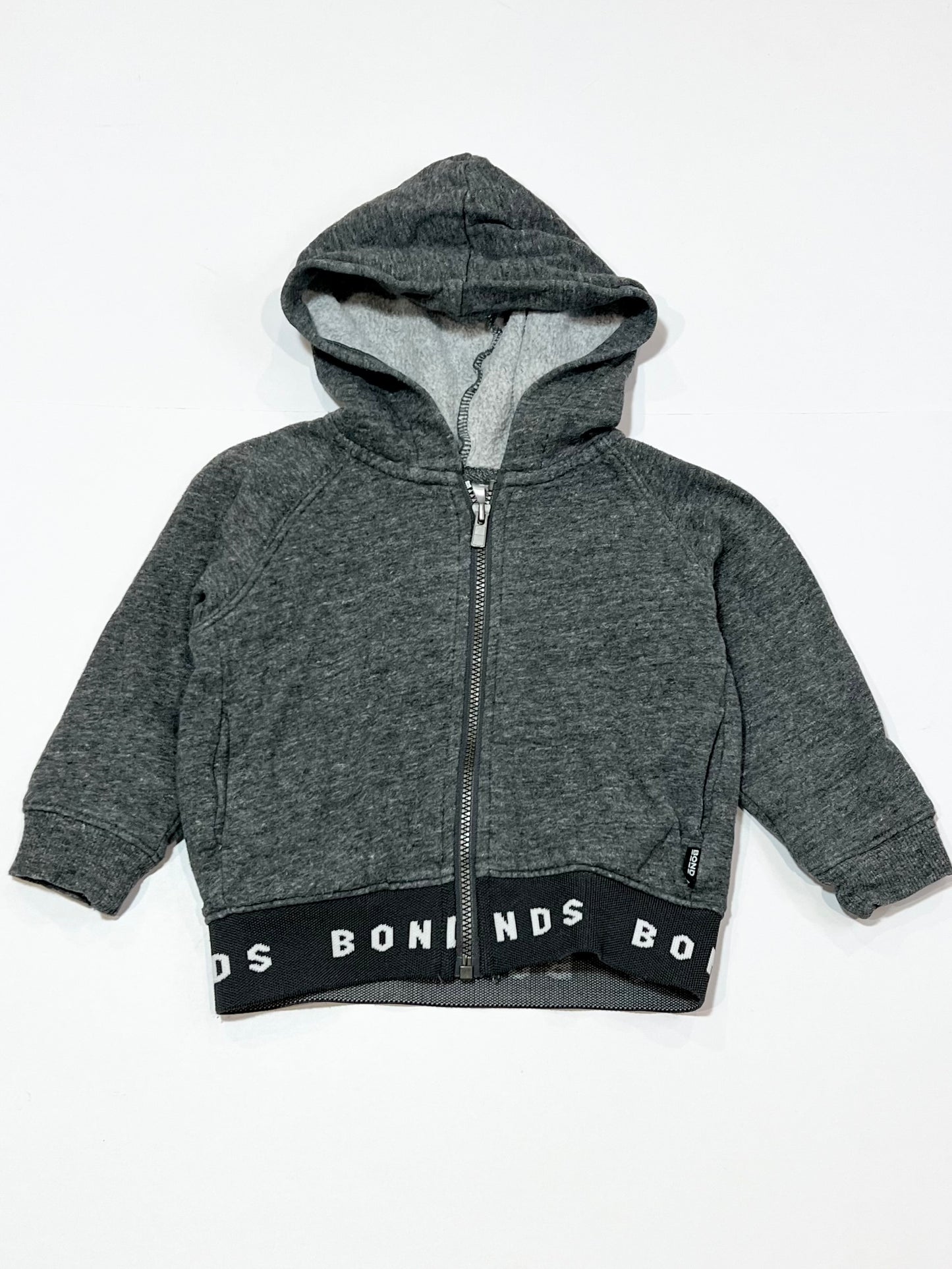 Grey zip hoodie - Size 1