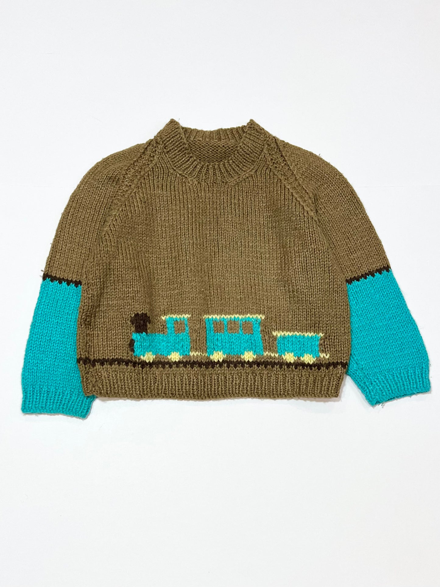 Train knitted jumper - Size 1-2