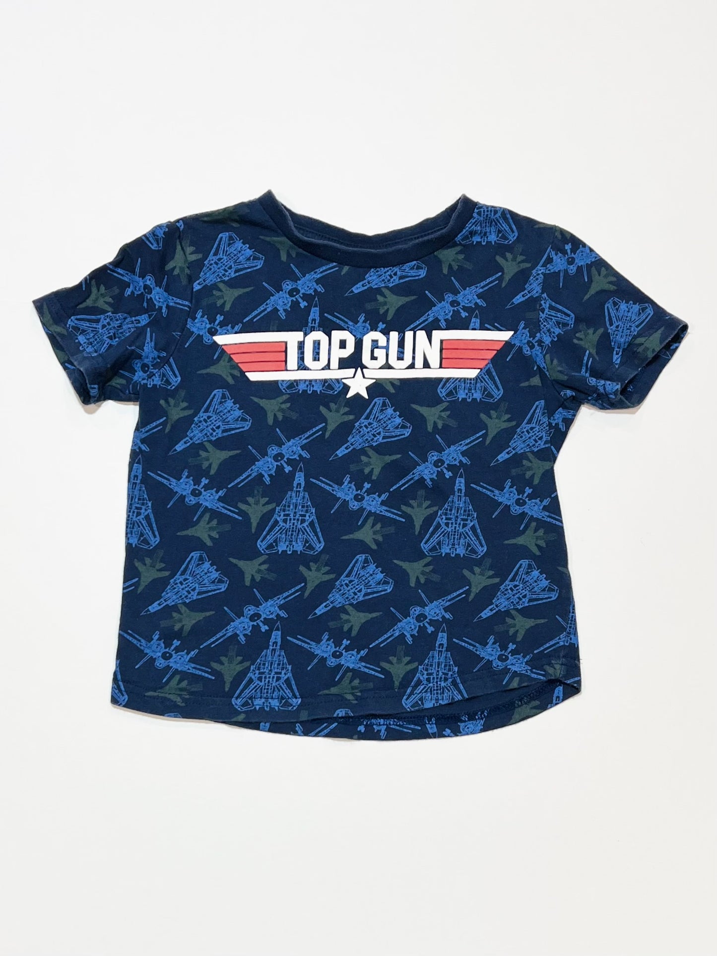 Navy aeroplane tee - Size 3