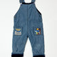 Soft denim overalls - Size 1