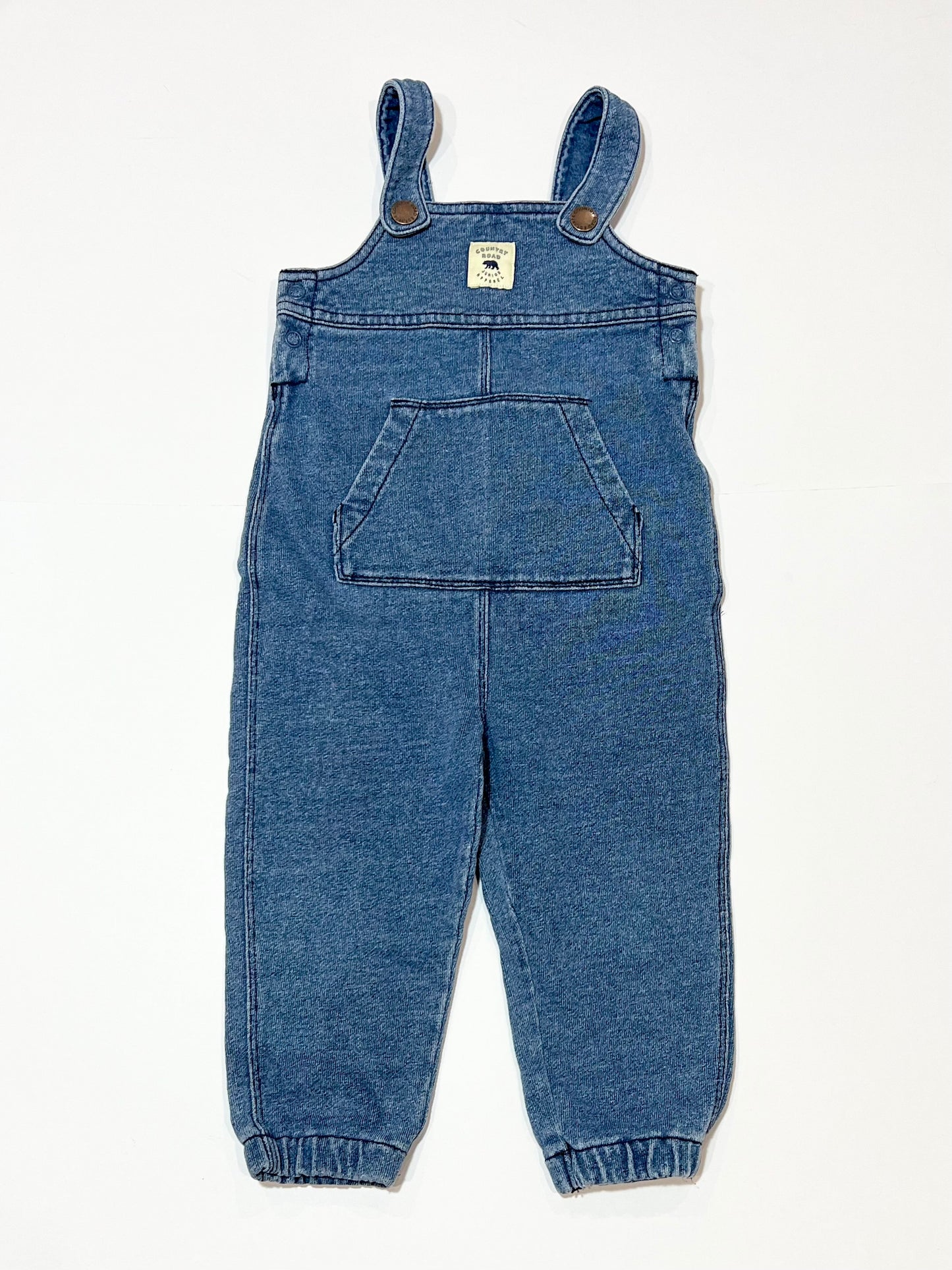 Soft denim overalls - Size 1
