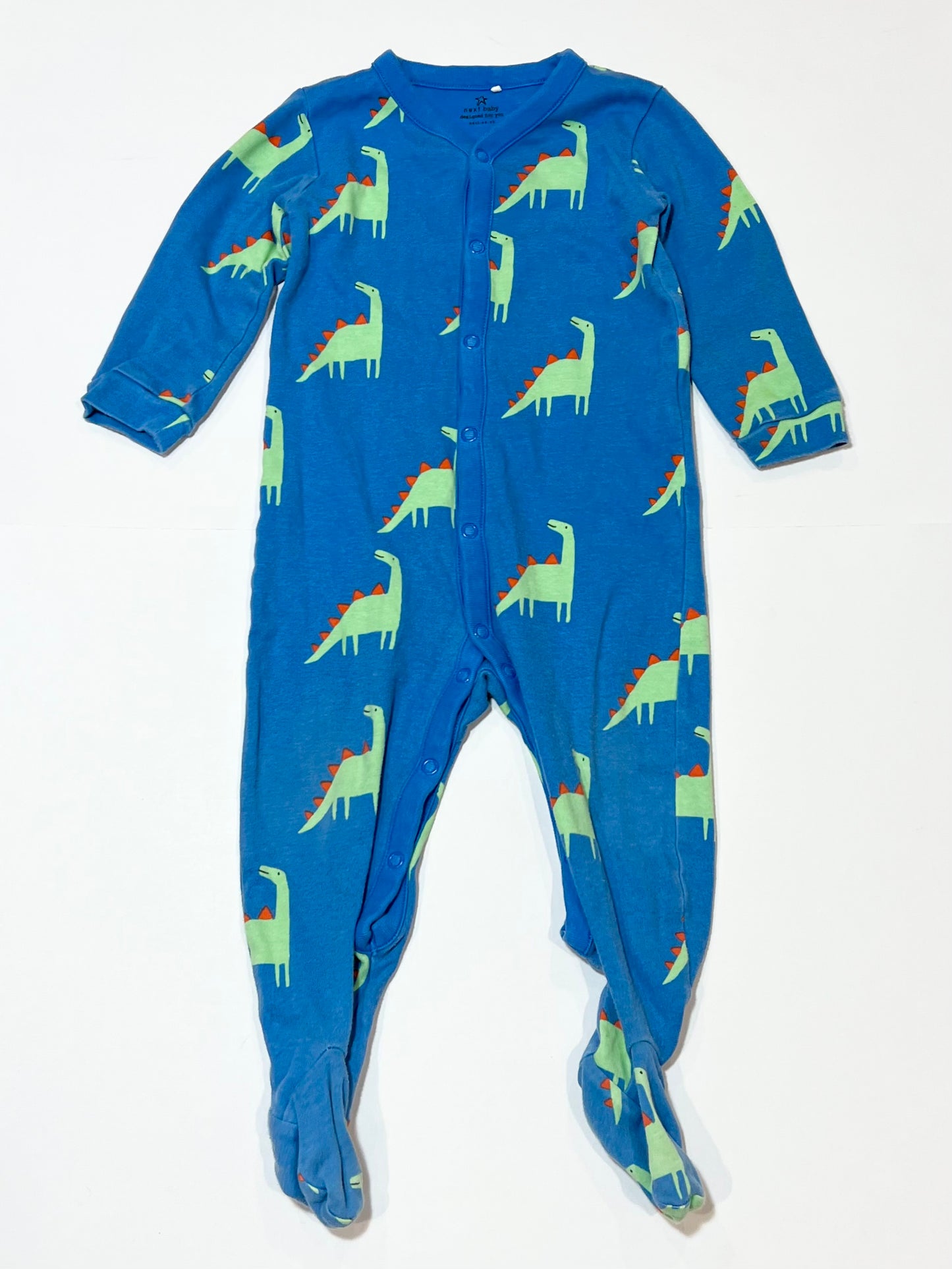 Blue dinosaur onesie - Size 1