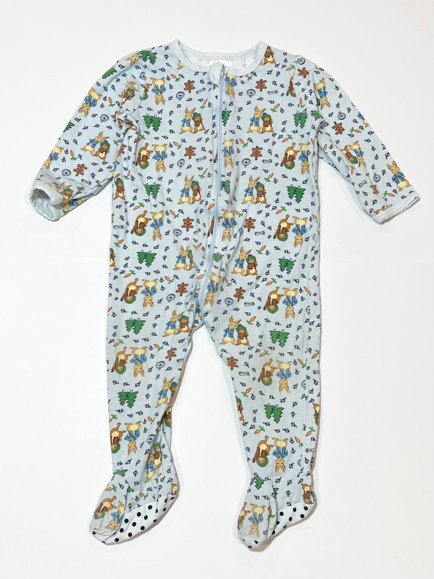Peter Rabbit zip onesie - Size 1