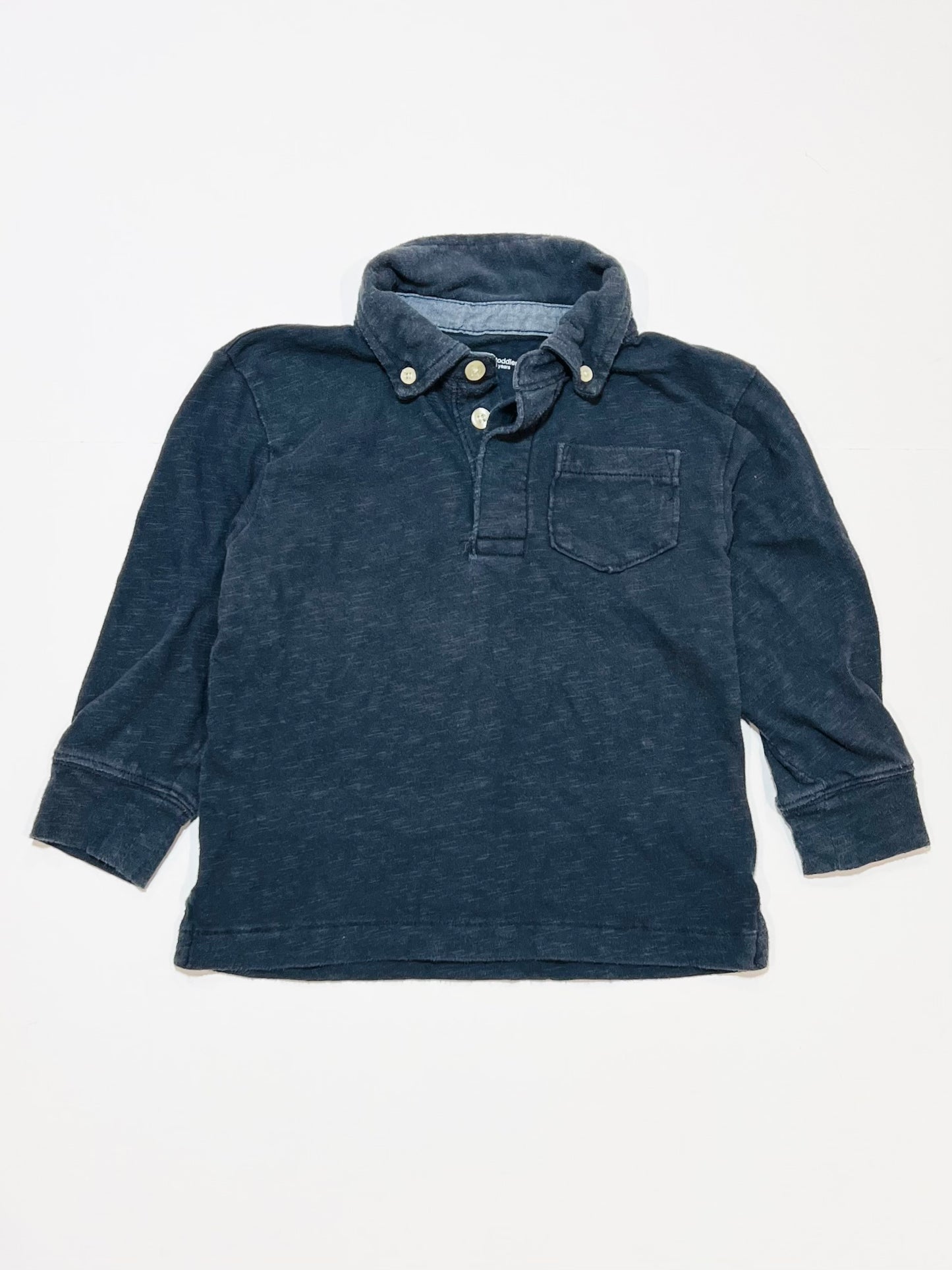 Navy polo top - Size 3