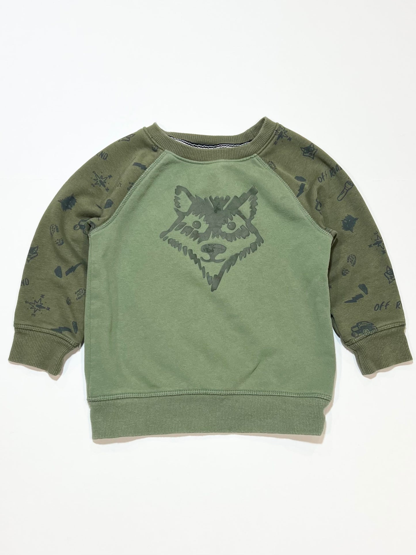 Green fox sweater - Size 3