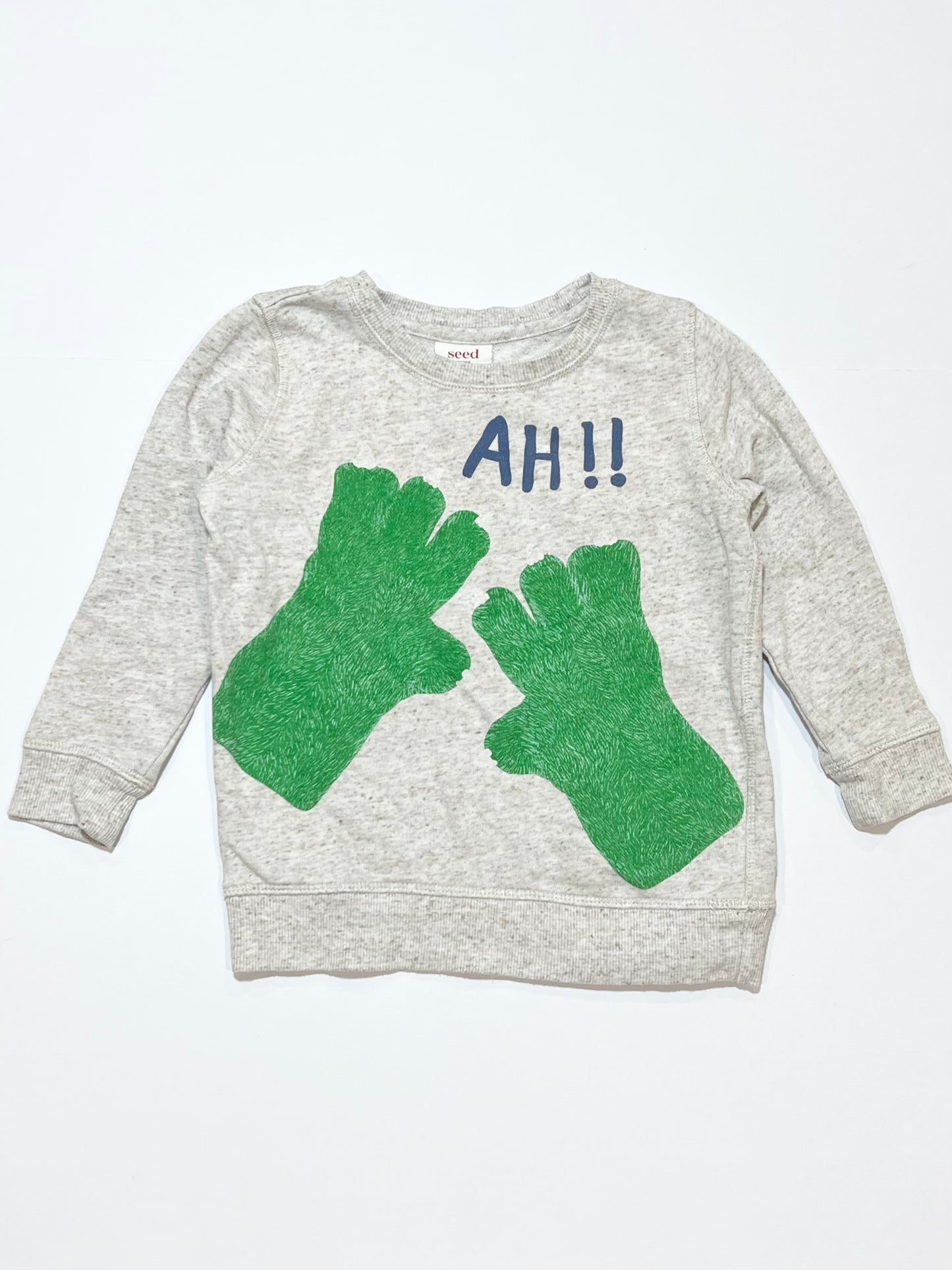 Green claw sweater - Size 3-4