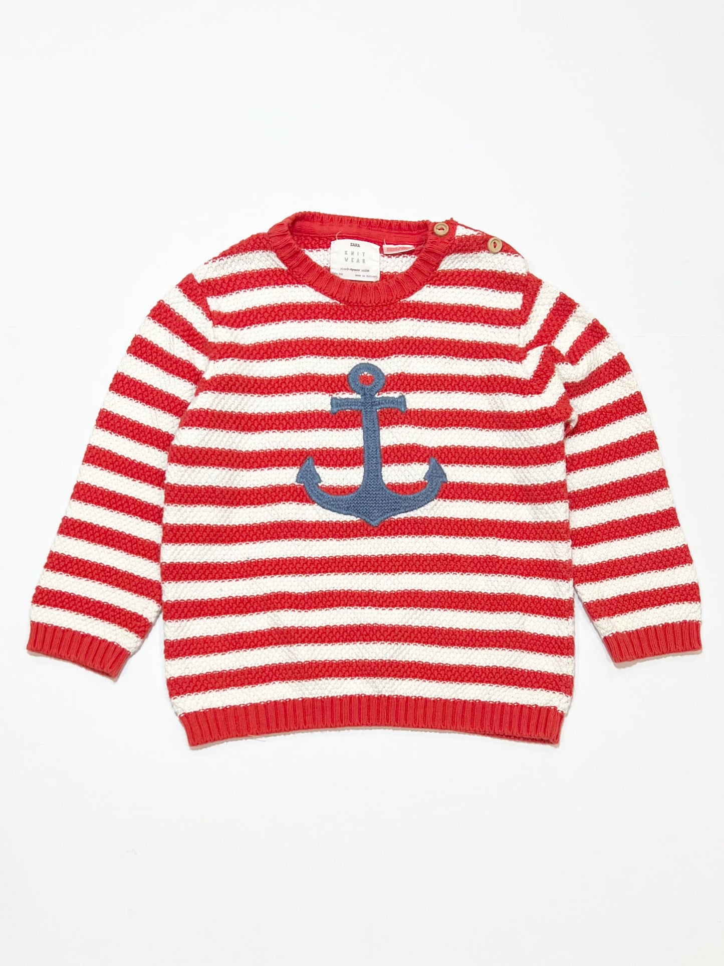 Striped knit jumper - Size 3-4
