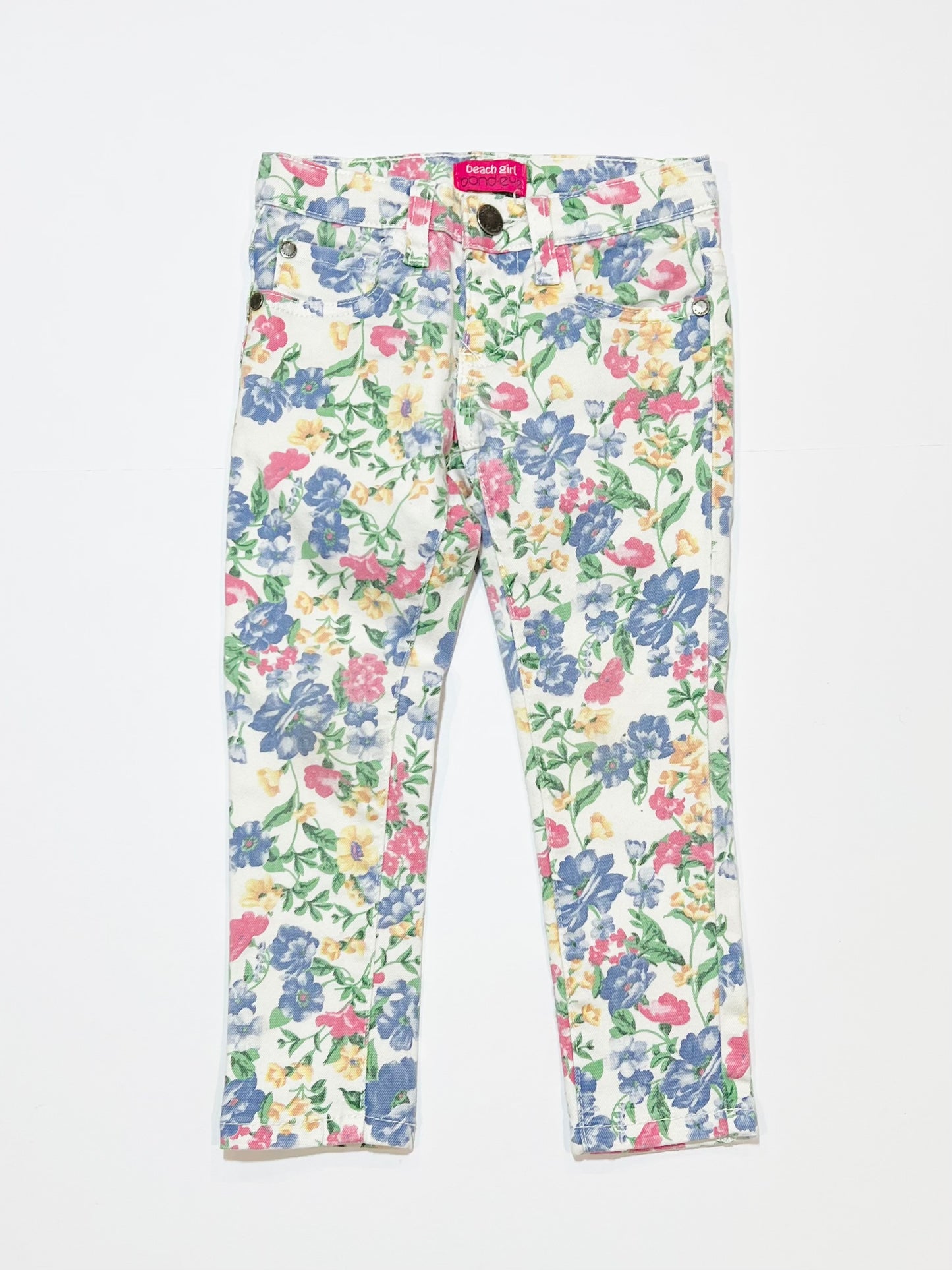 Floral jeans - Size 3