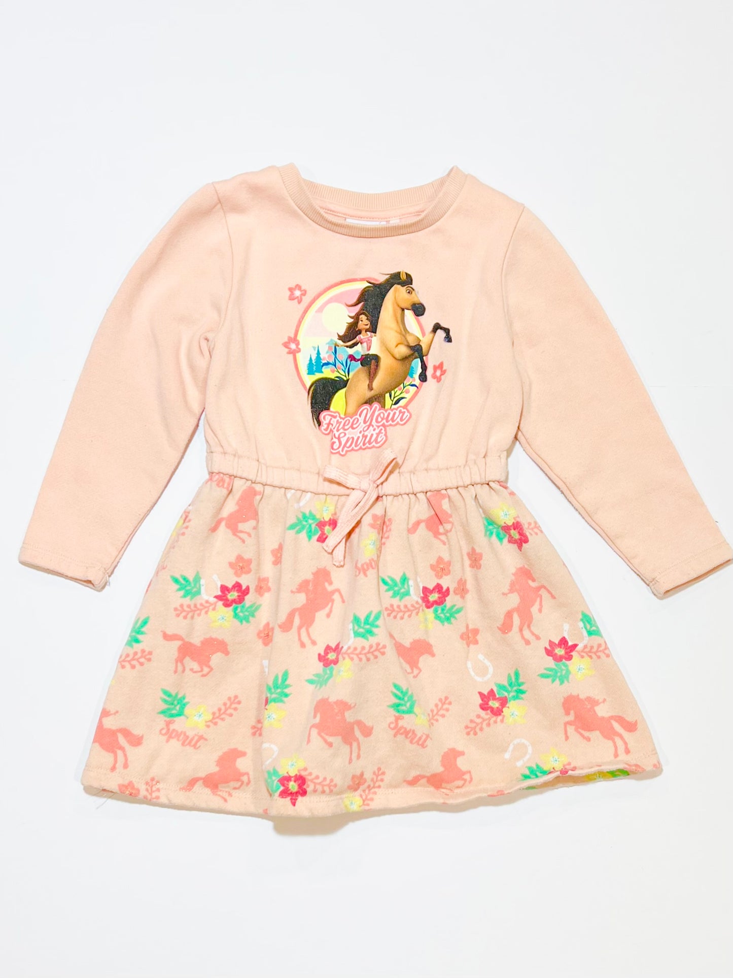 Pink fleece dress - Size 3