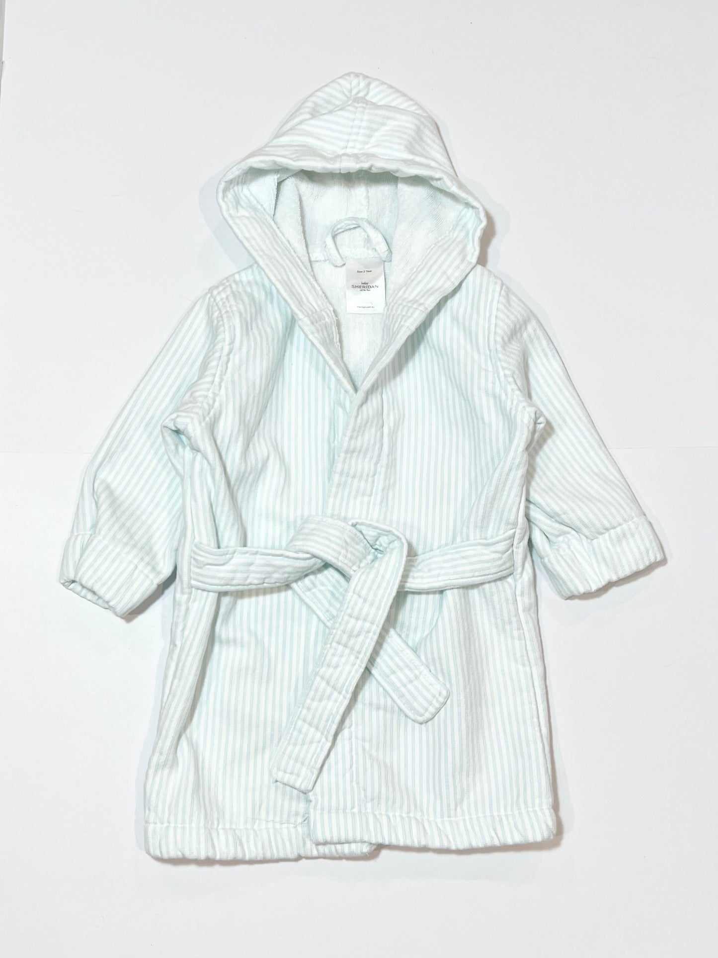 Blue striped bath robe - Size 2