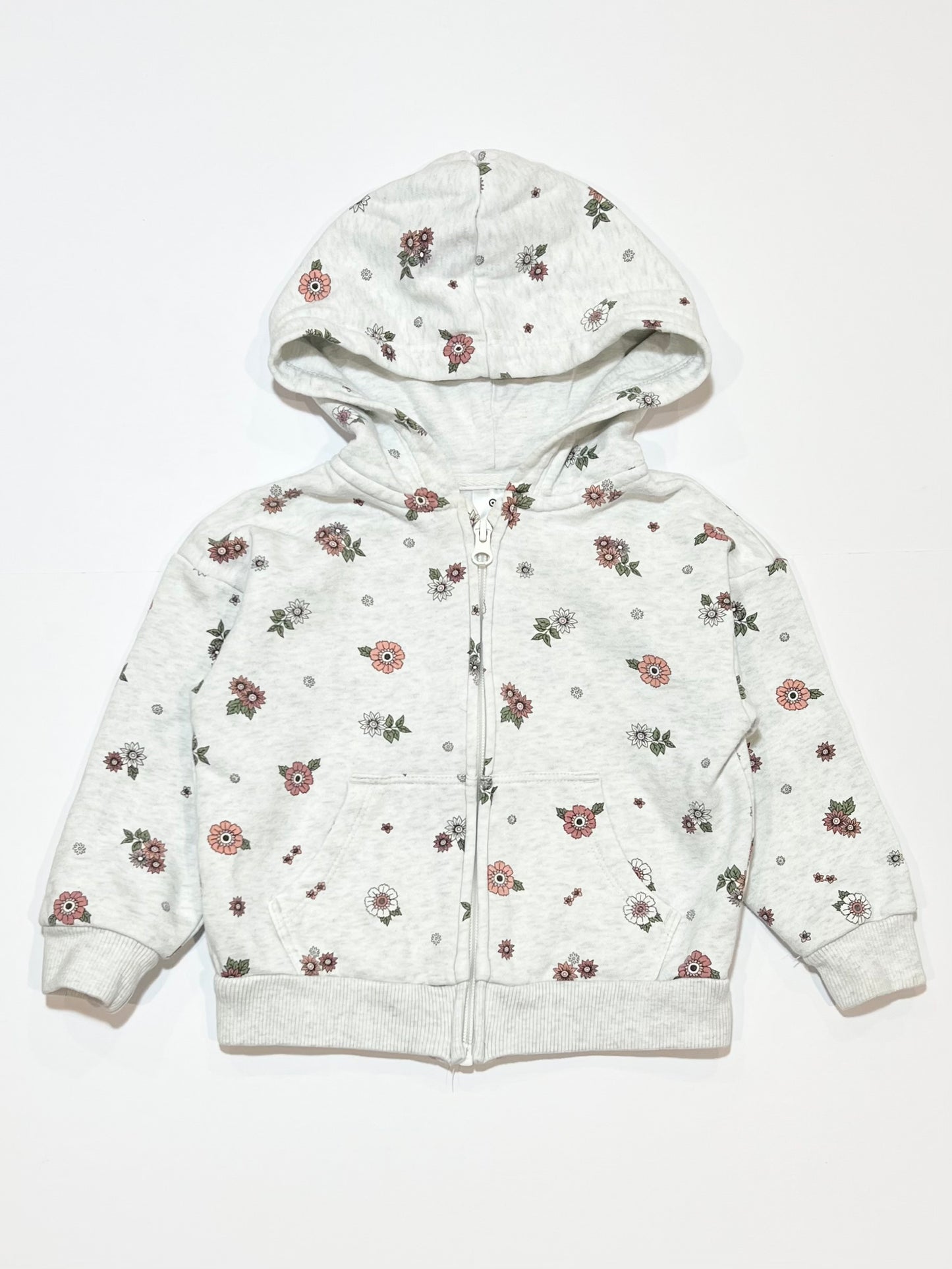 Floral zip hoodie - Size 3