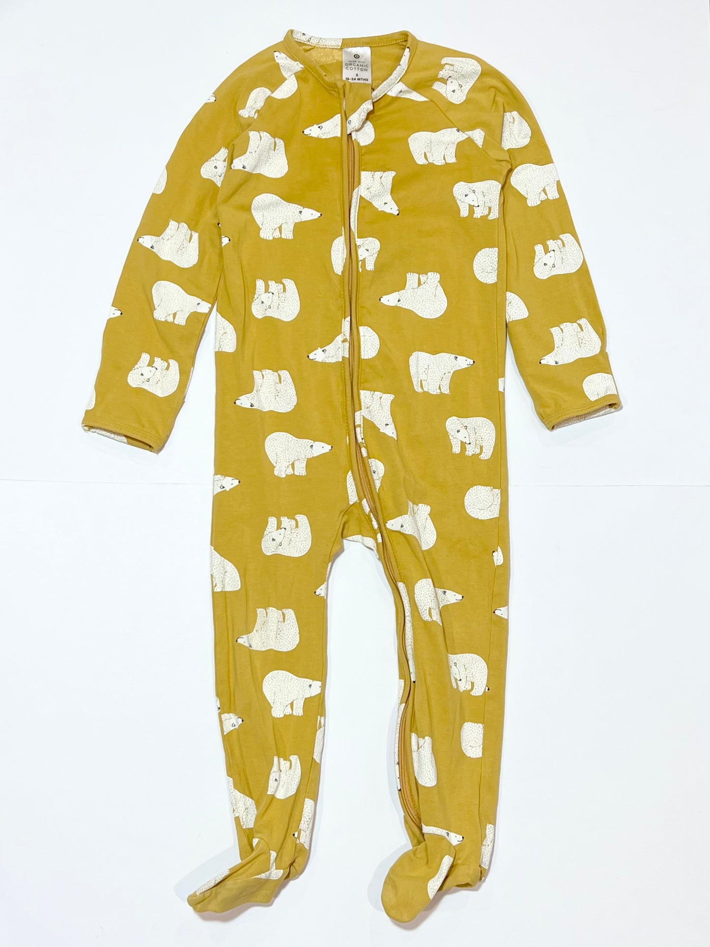 Bears zip onesie - Size 2