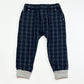Navy tartan pants - Size 2