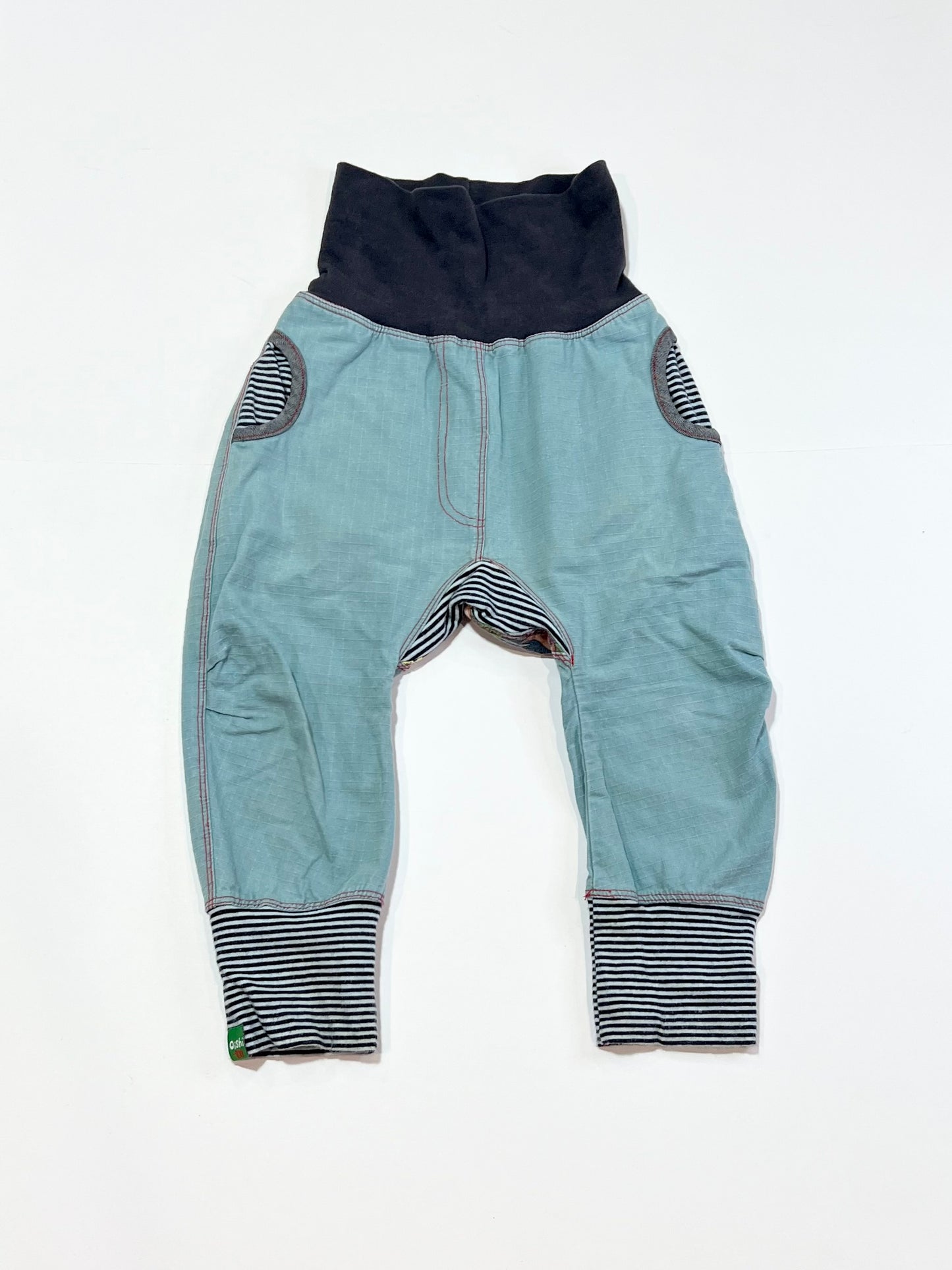 Blue patch pants - Size 2-3