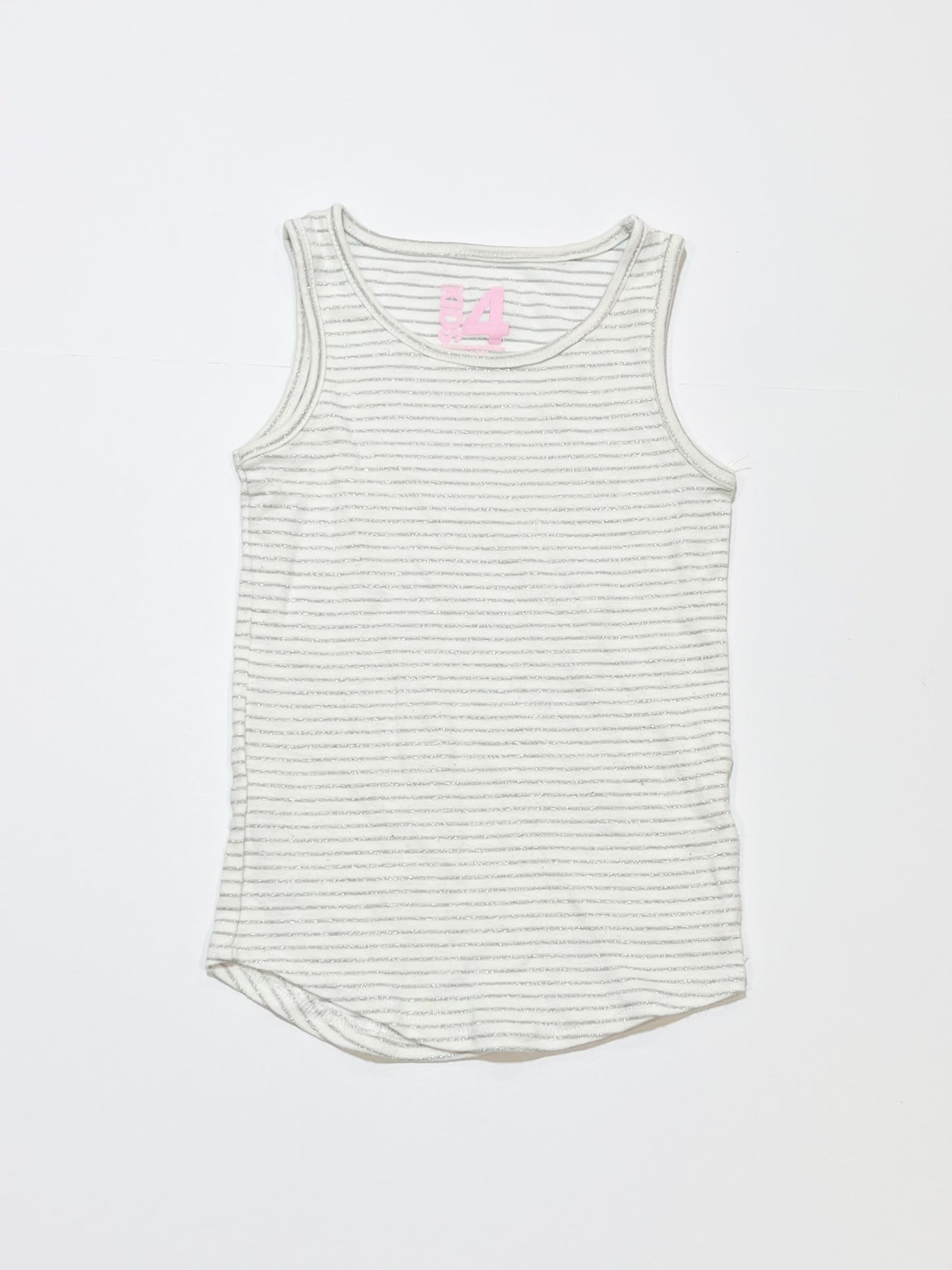 Striped sparkle tank - Size 4
