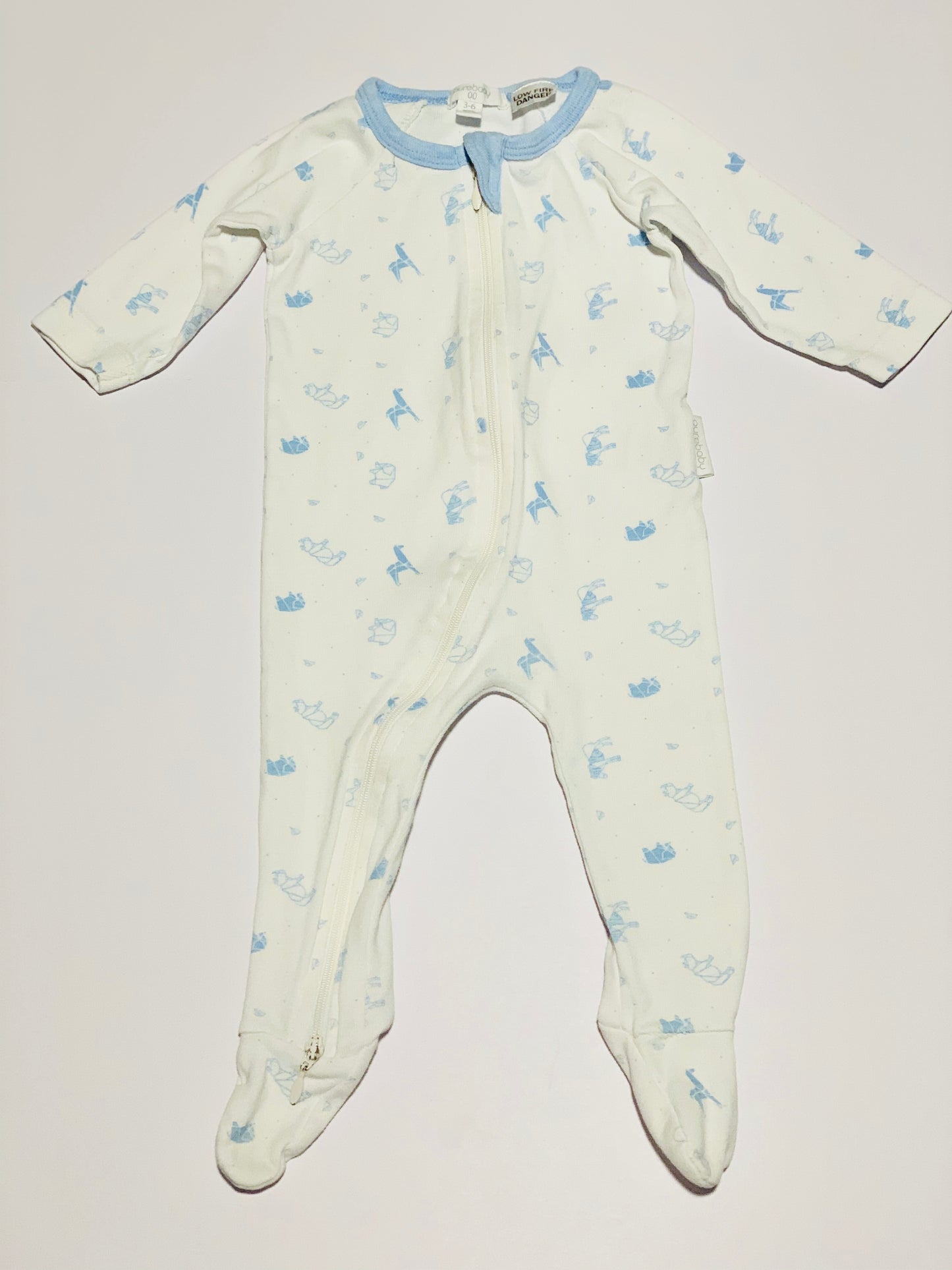 Blue animals onesie - Size 00