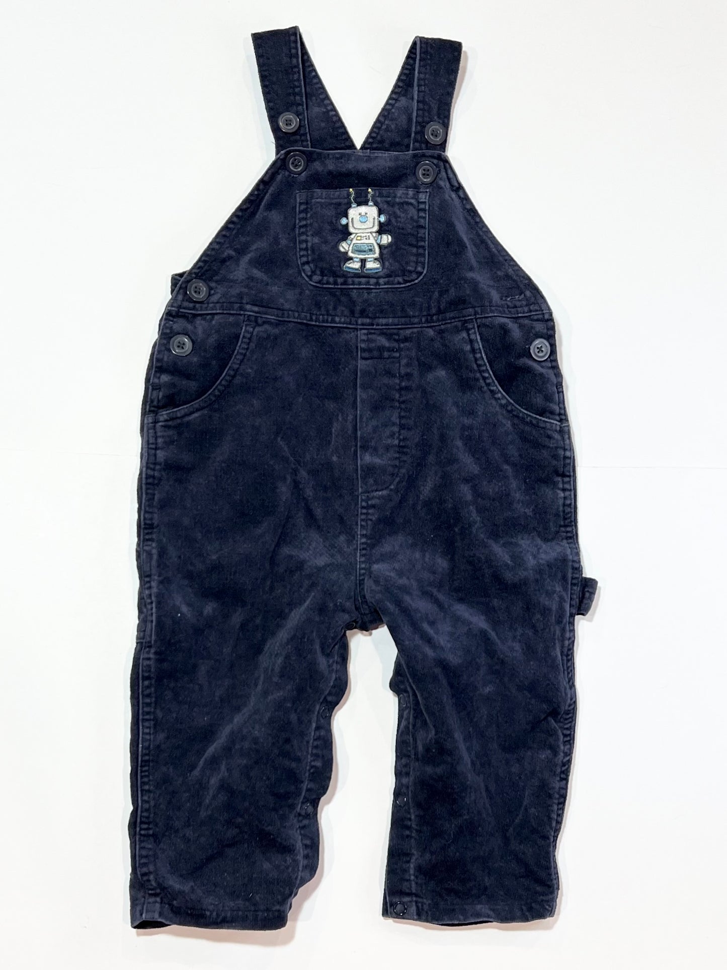 Velour robot overalls - Size 2