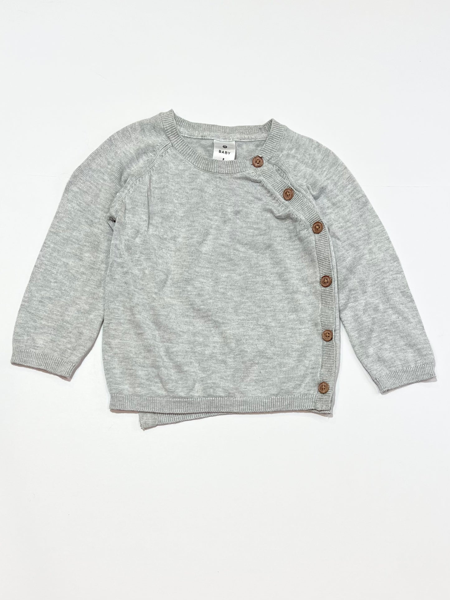 Grey knit jumper - Size 2