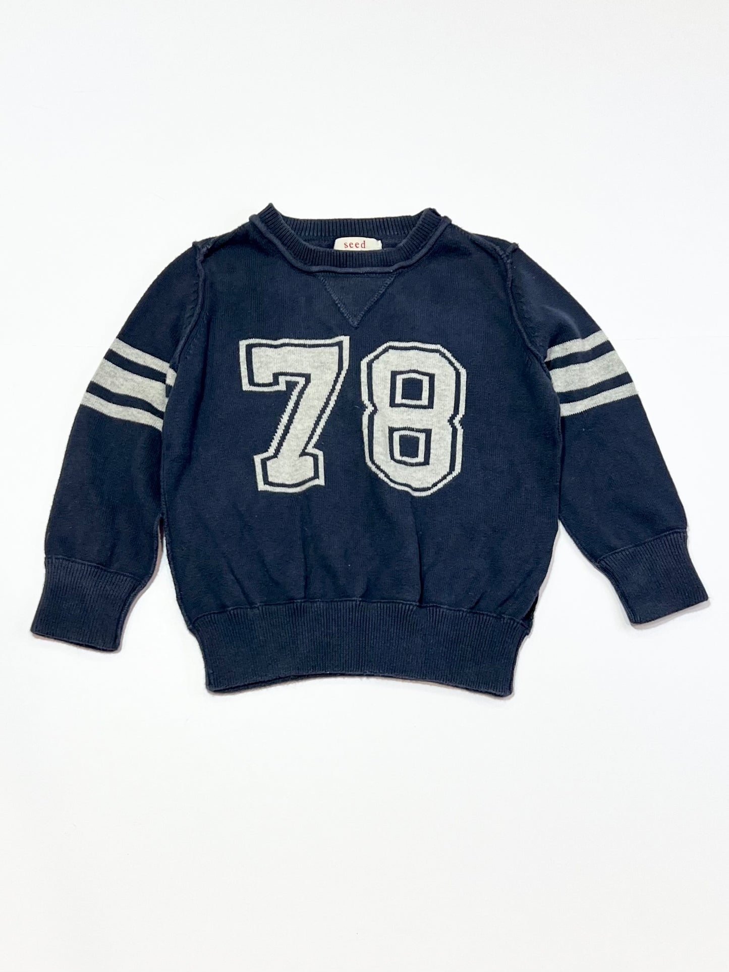 Navy knit jumper - Size 2-3