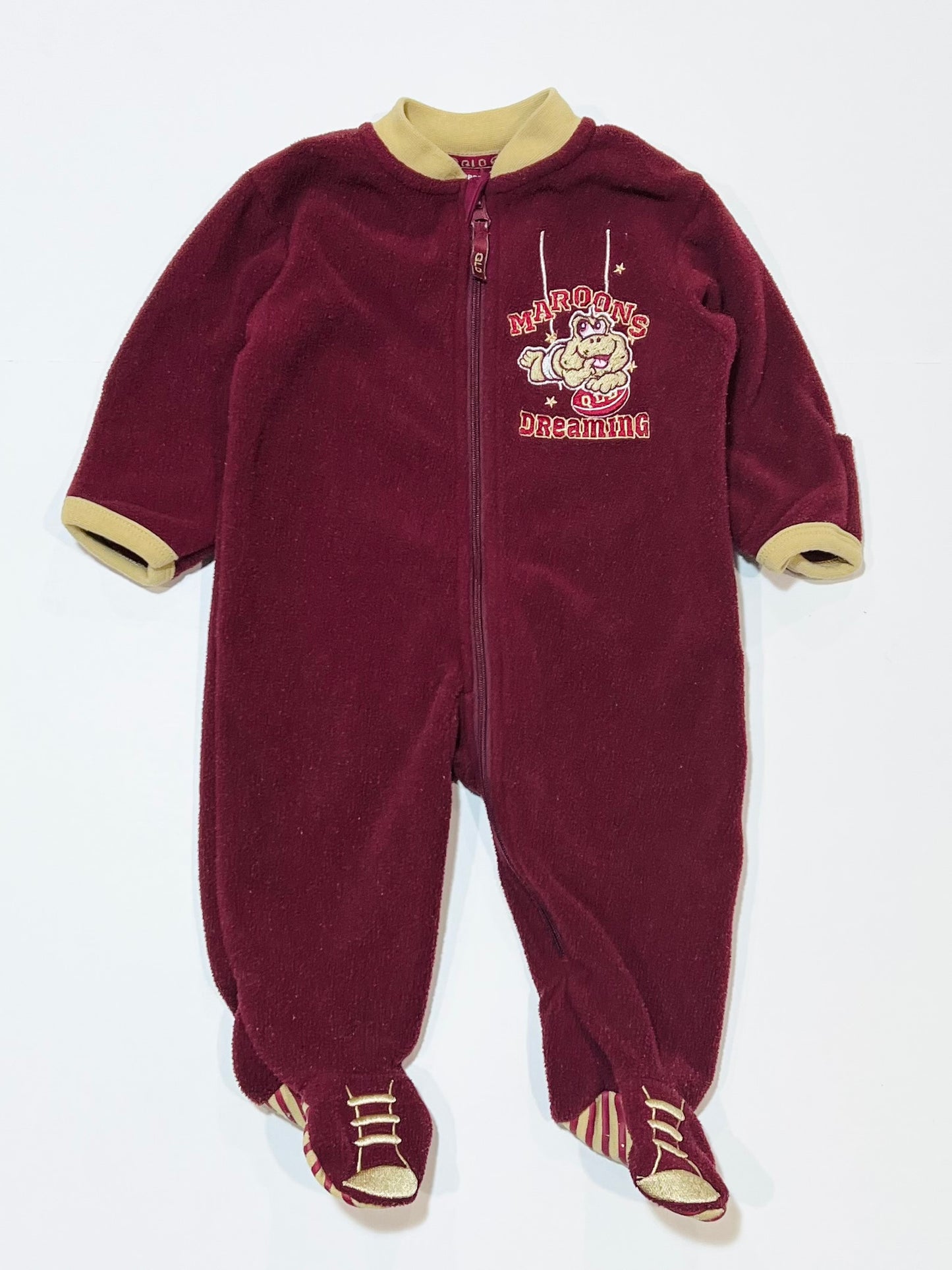 Maroons fleece onesie - Size 000