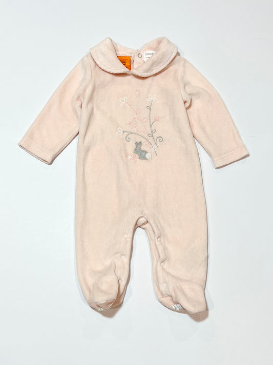 Velour bunny onesie - Size 000