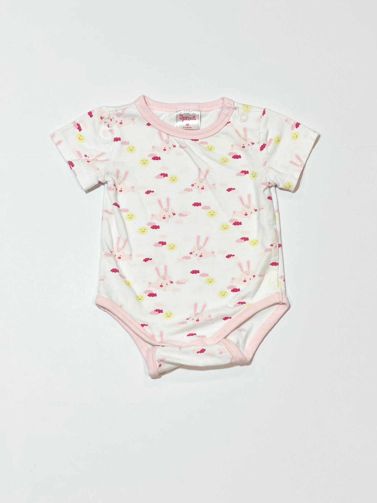 Pink bunny bodysuit - Size 00