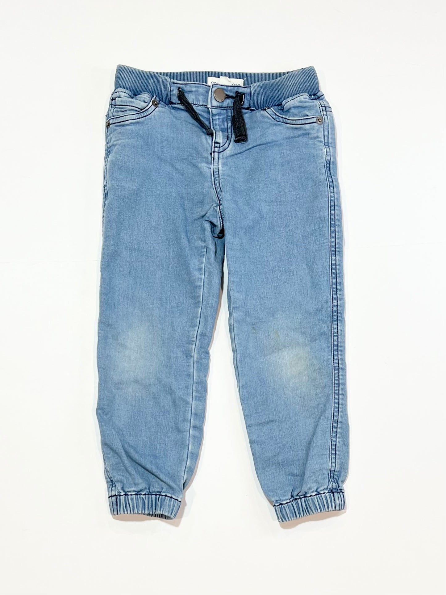 Soft terry denim pants - Size 4