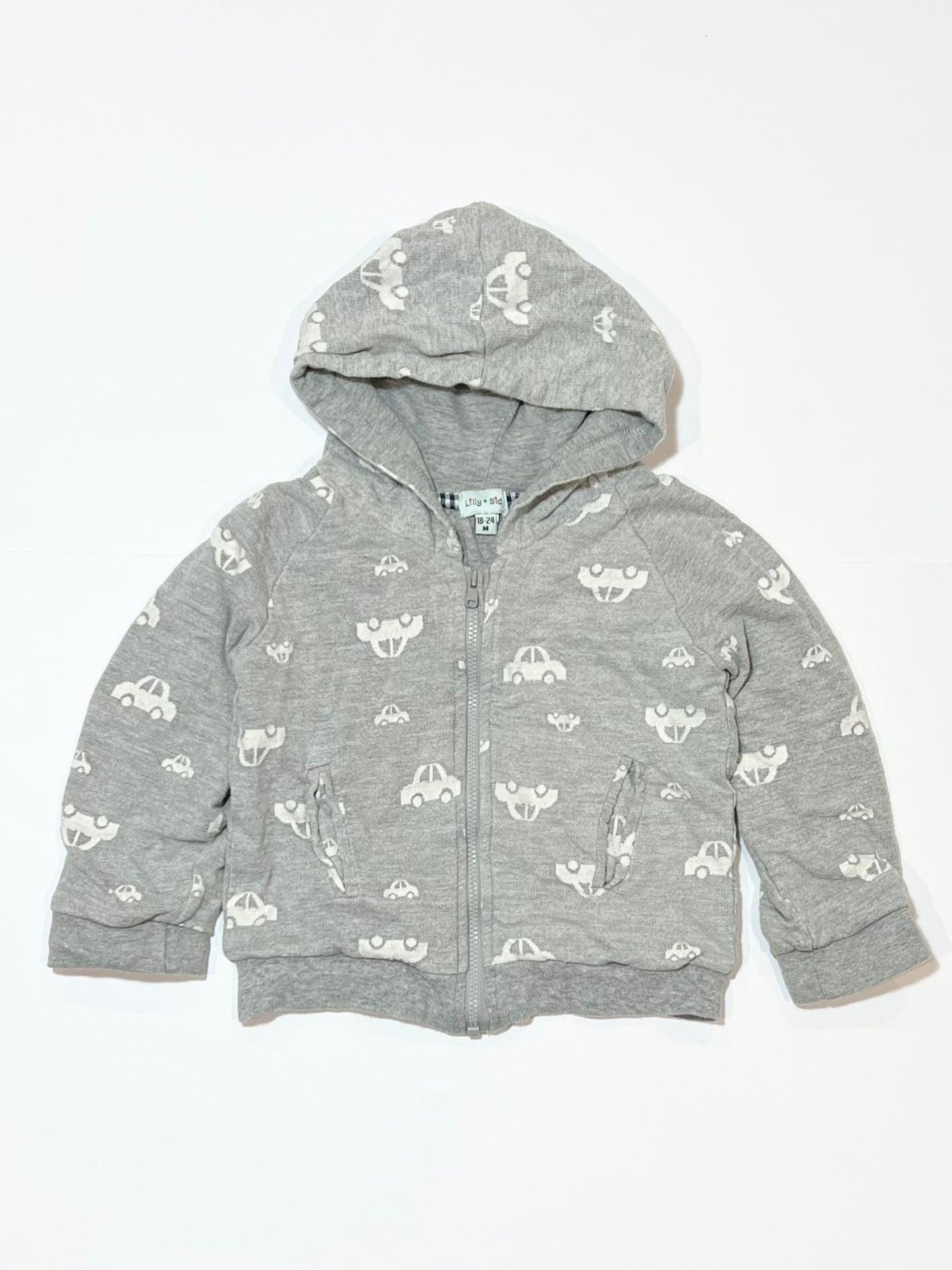 Grey cars zip hoodie - Size 2
