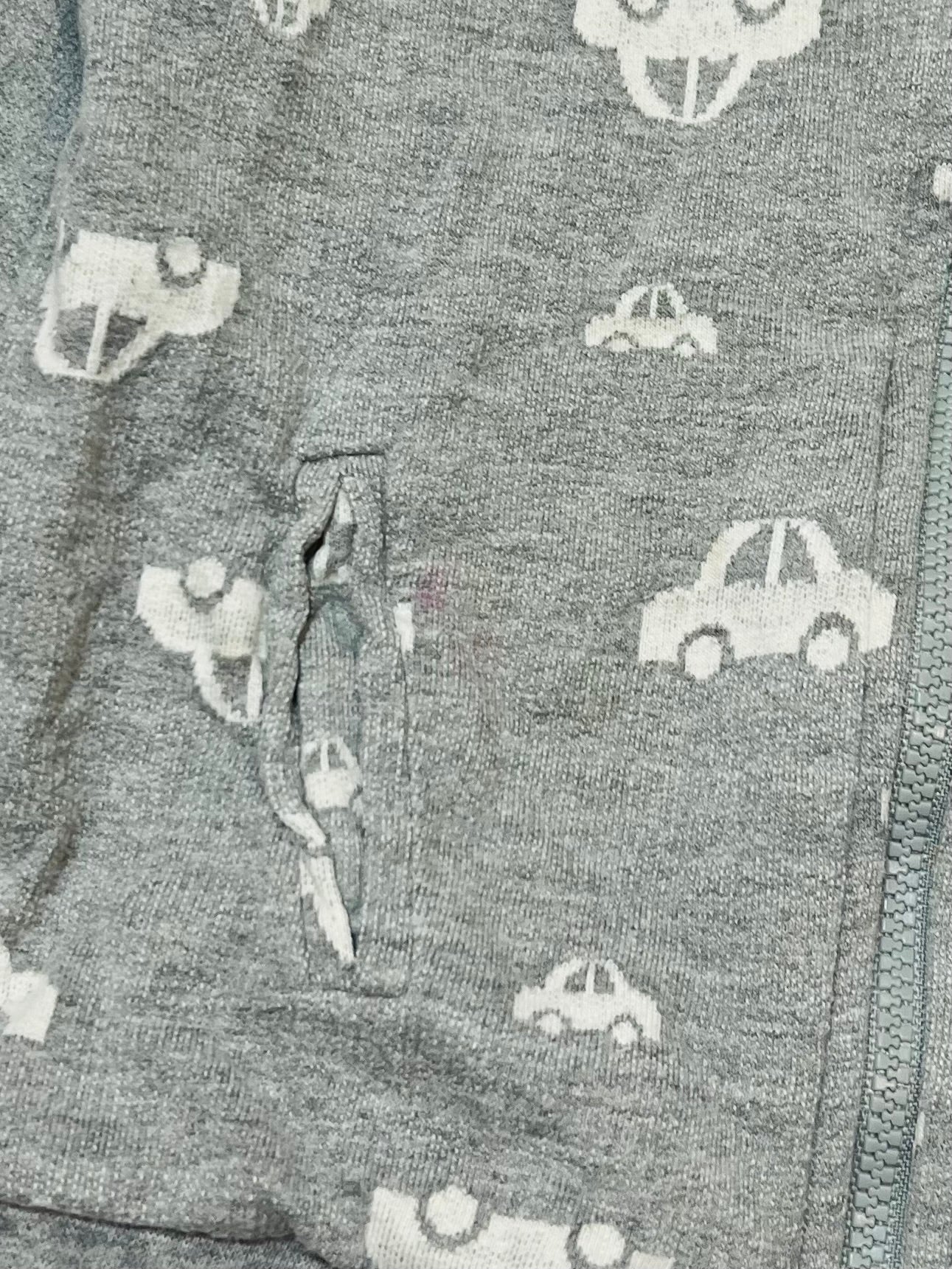 Grey cars zip hoodie - Size 2