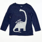 Navy dino top - Size 4