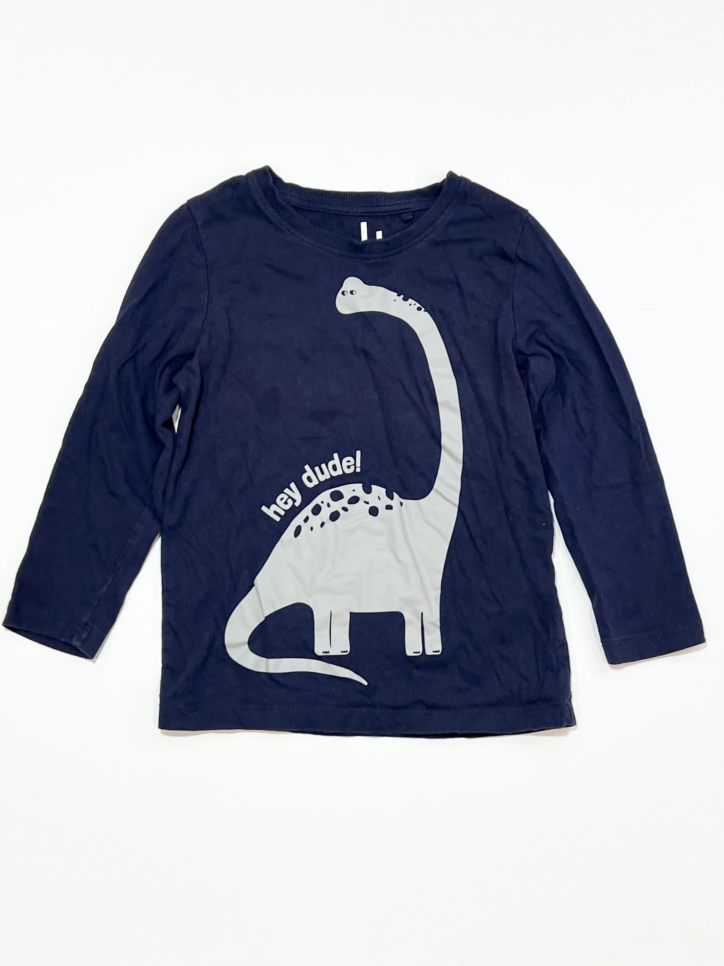 Navy dino top - Size 4