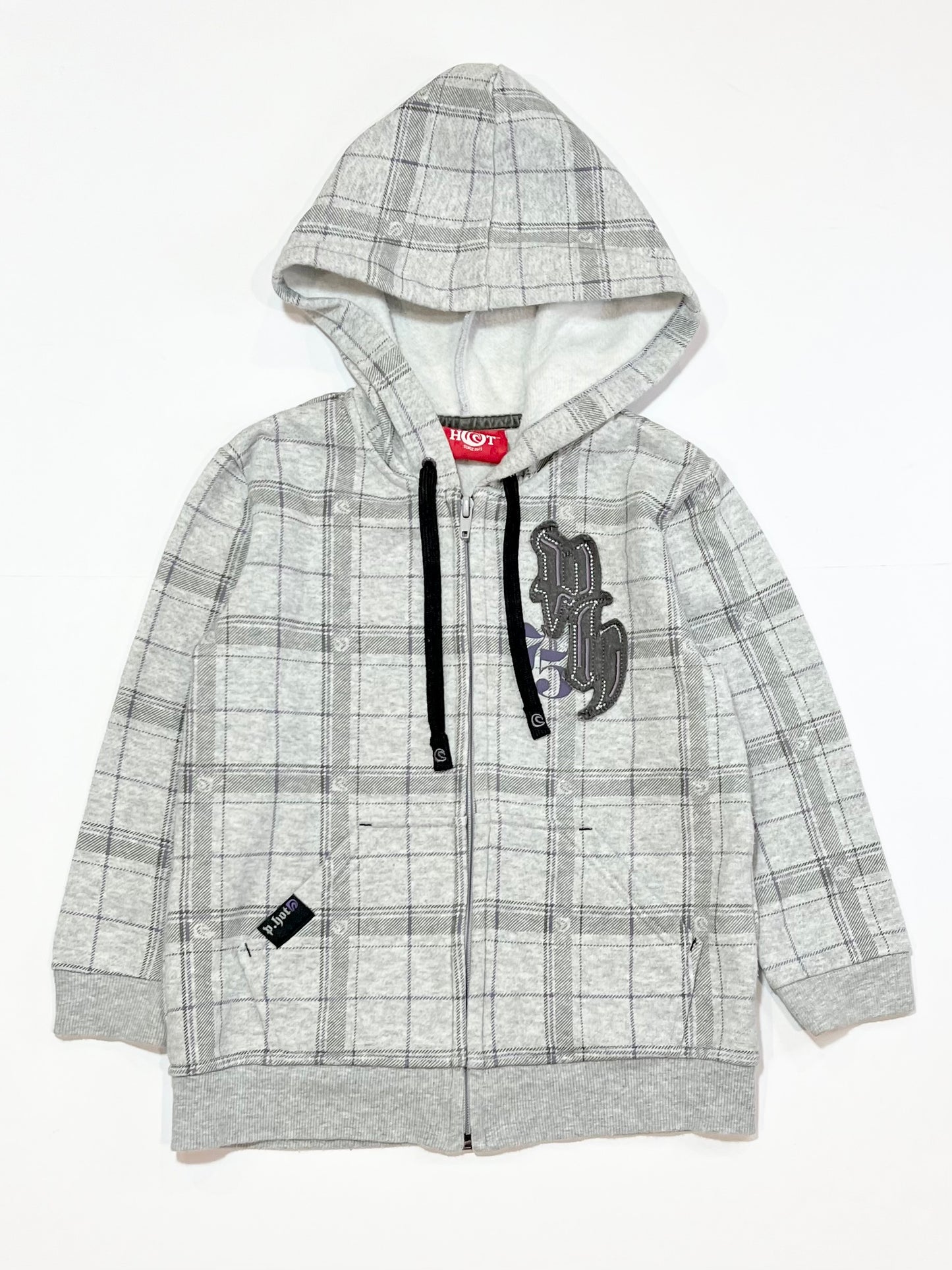 Grey zip hoodie - Size 4