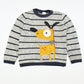 Striped dog knit jumper - Size 4