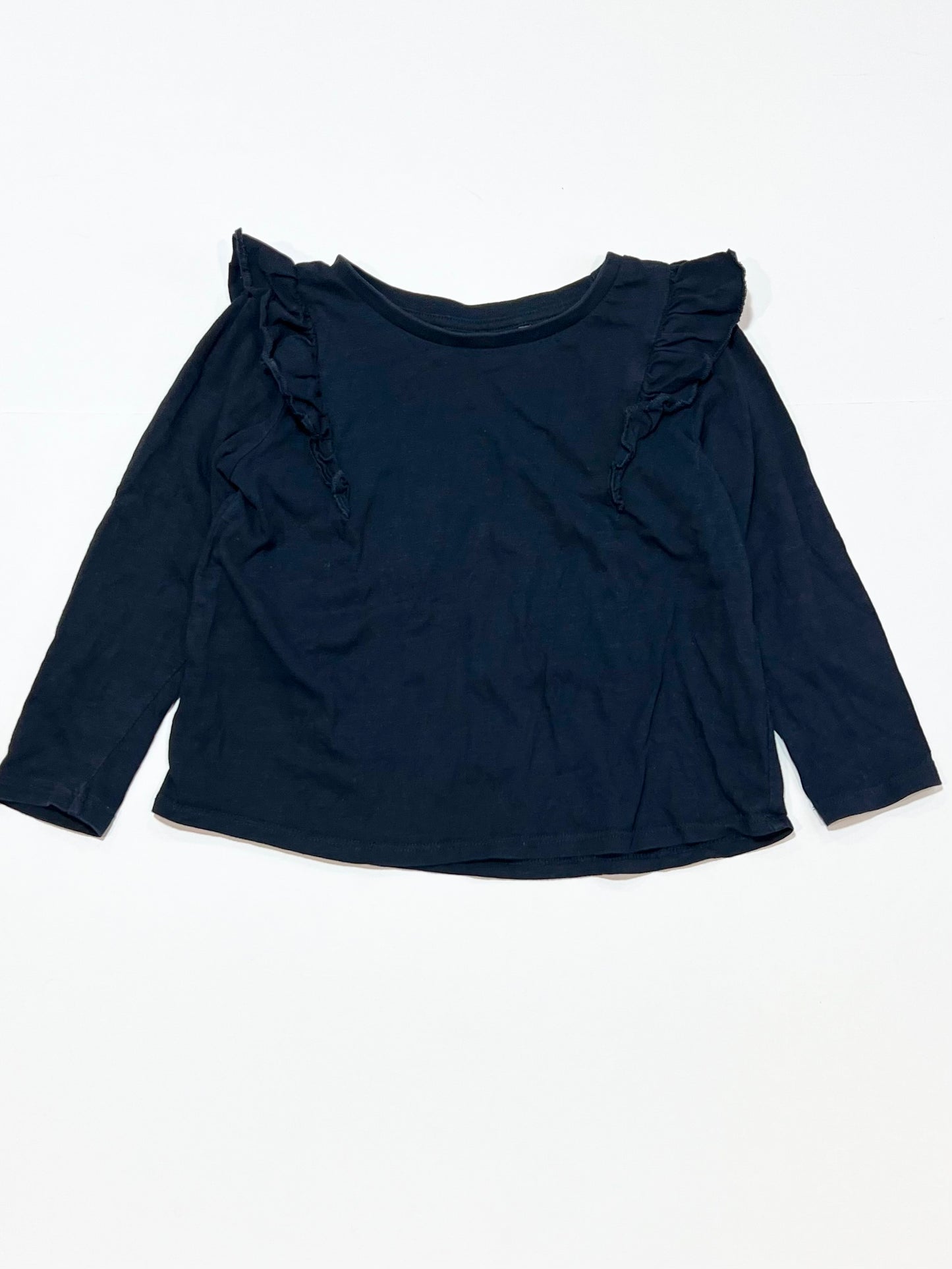 Navy ruffle top - Size 4