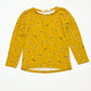 Mustard floral top - Size 4-6