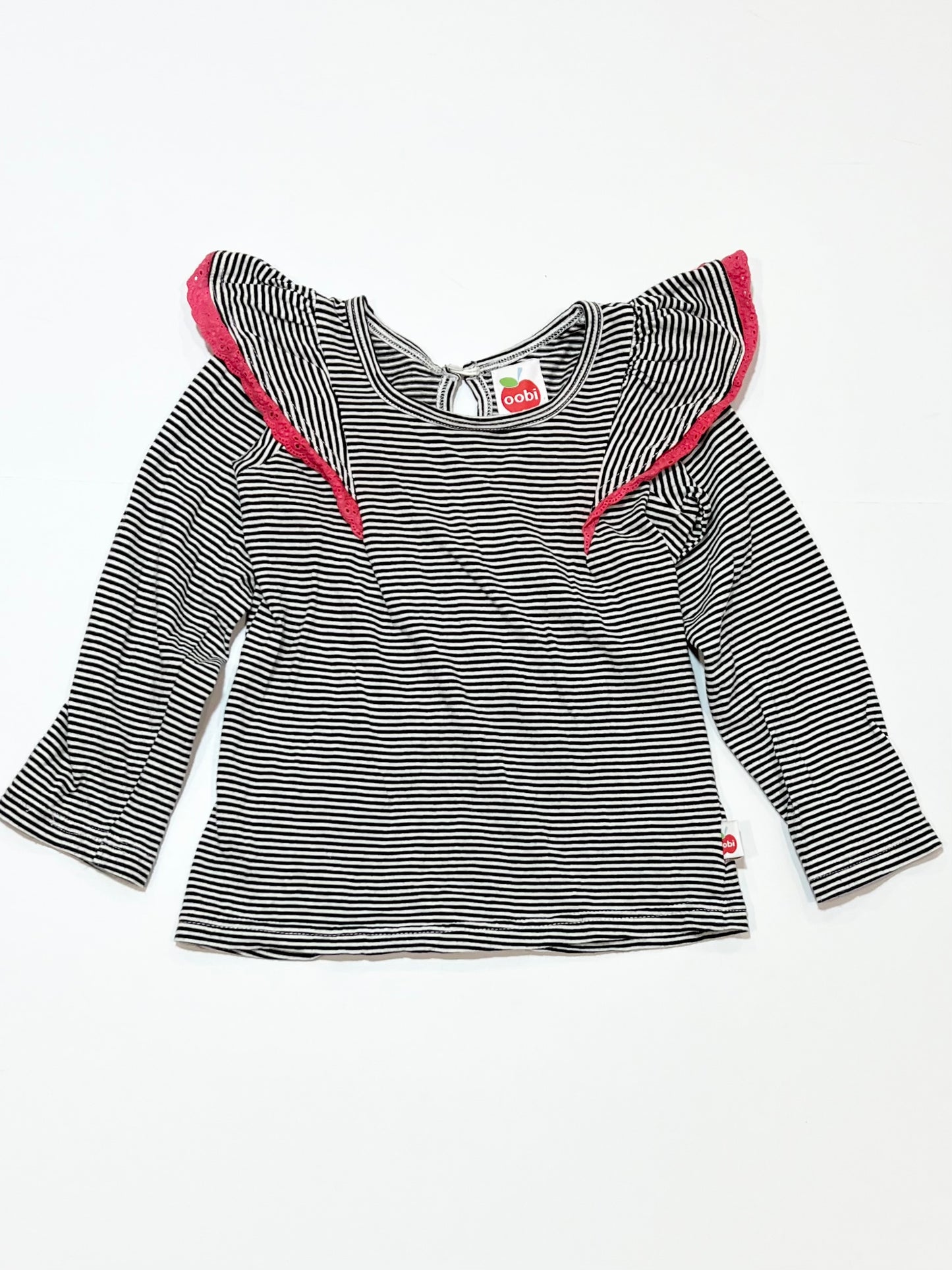 Striped ruffle top - Size 4