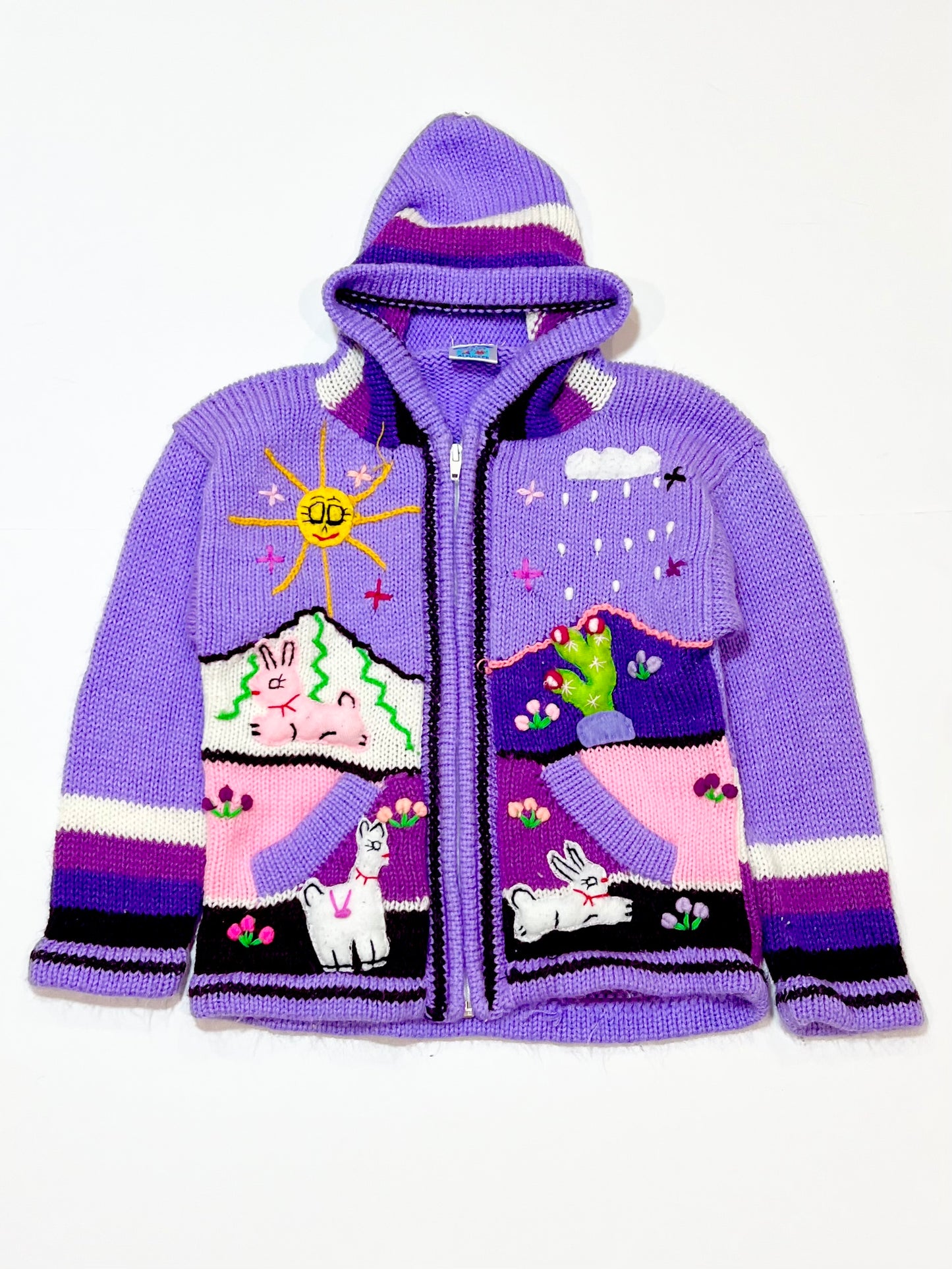 Purple zip hoodie - Size 4