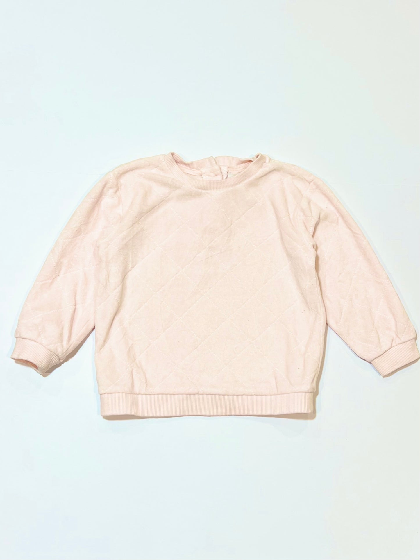 Pink velour sweater - Size 2
