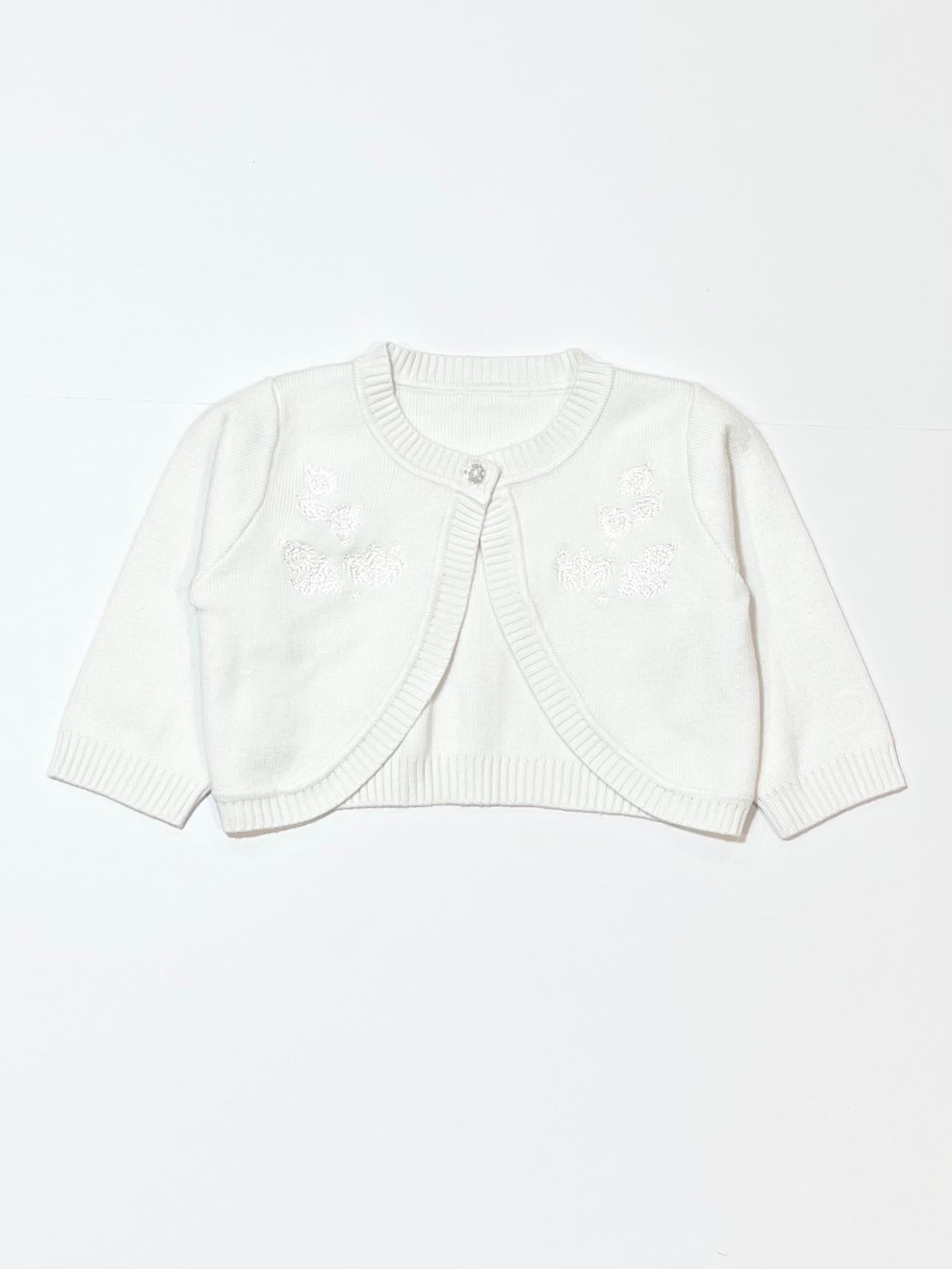 White cropped cardigan - Size 2