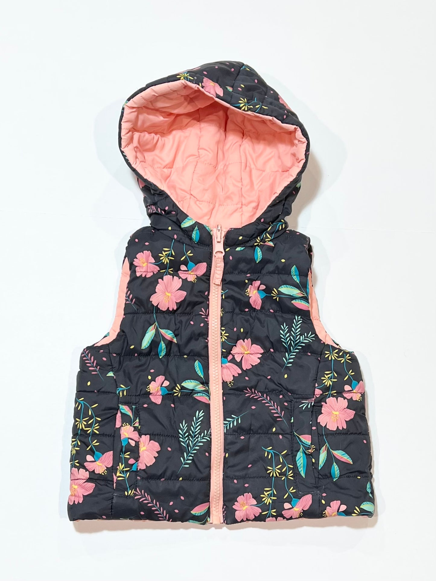 Reversible puffer vest - Size 2