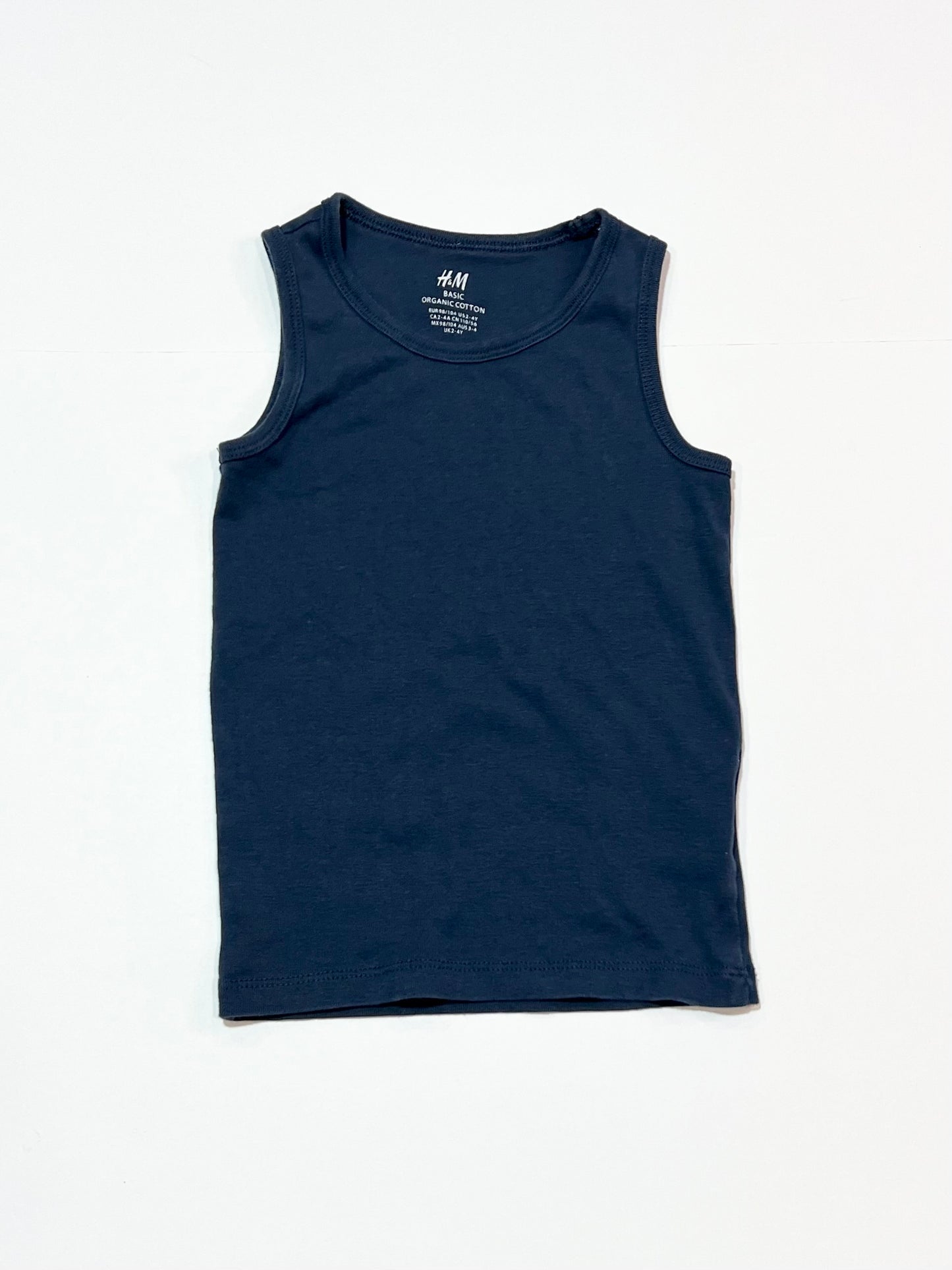 Navy singlet - Size 3-4