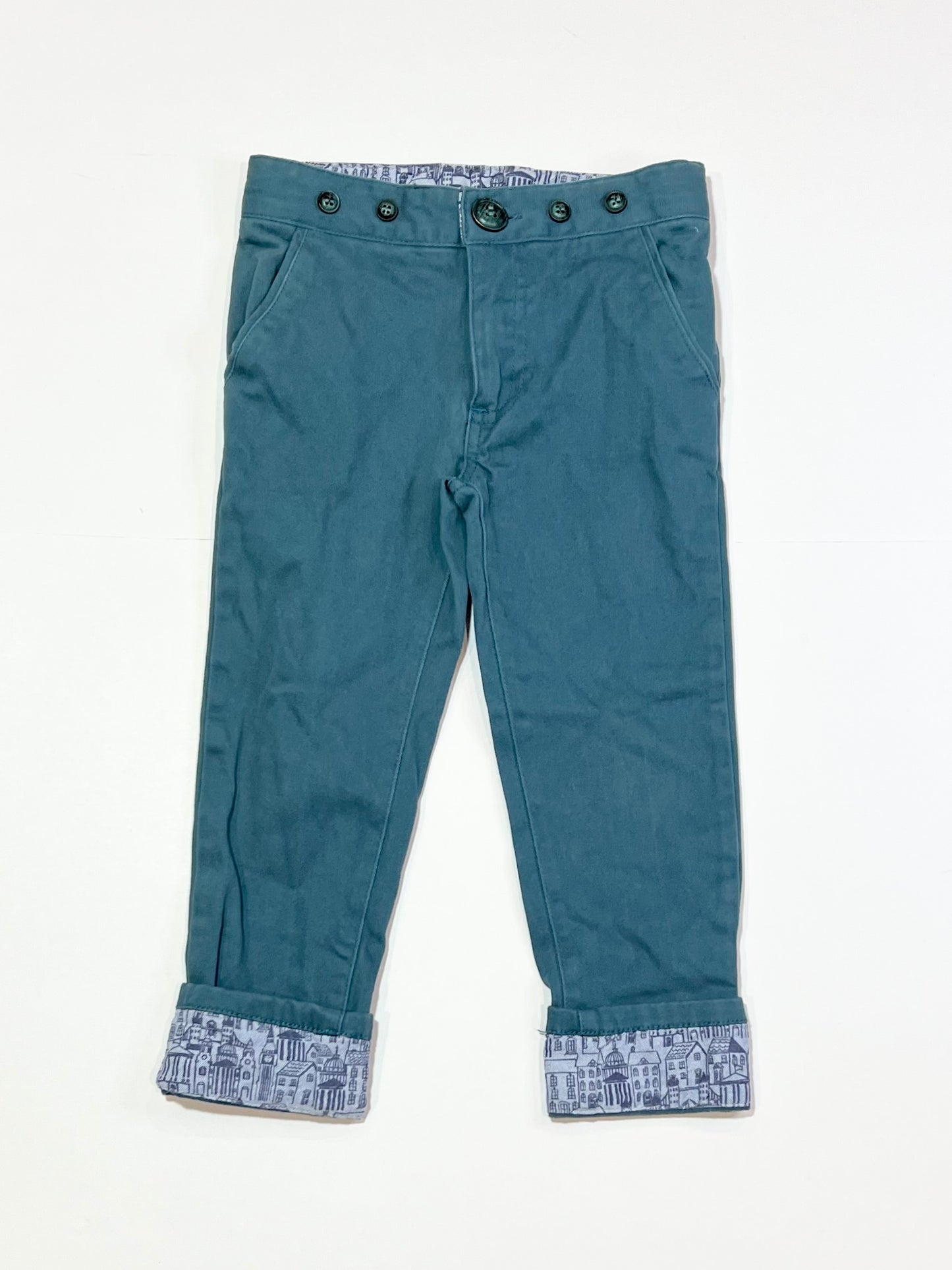 Green chinos - Size 3-4