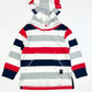 Striped hooded top - Size 3