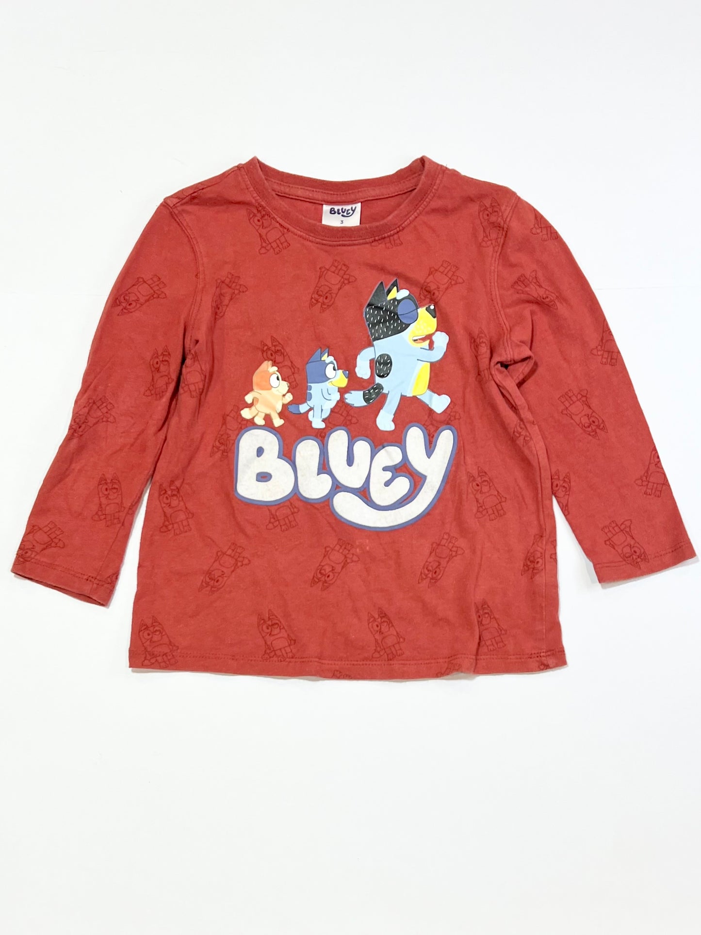 Red Bluey top - Size 3