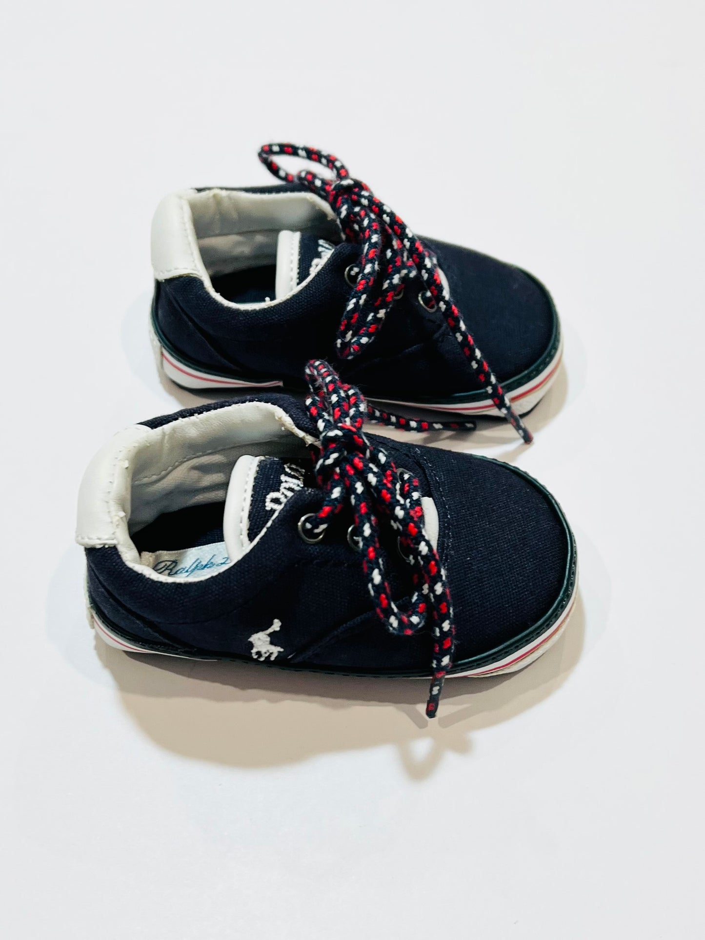 Navy pram shoes - Size US2