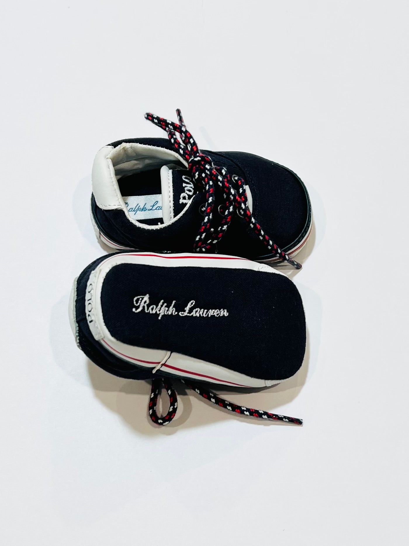 Navy pram shoes - Size US2